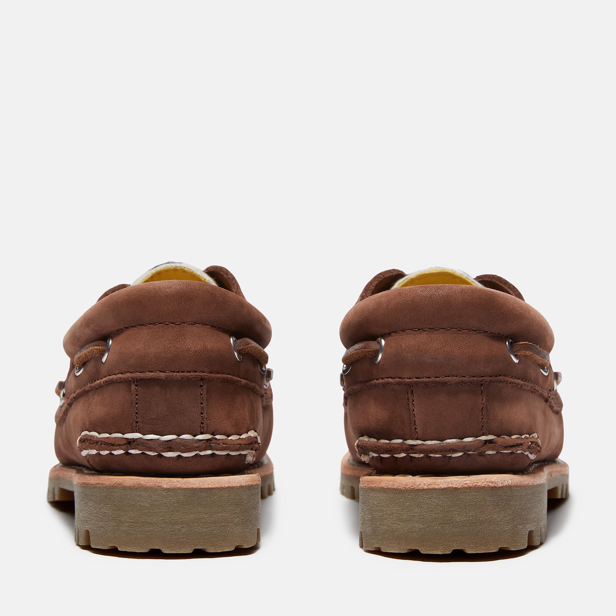 Chaussure bateau lopard  3 illets pour femme en marron TBL marron ALT5