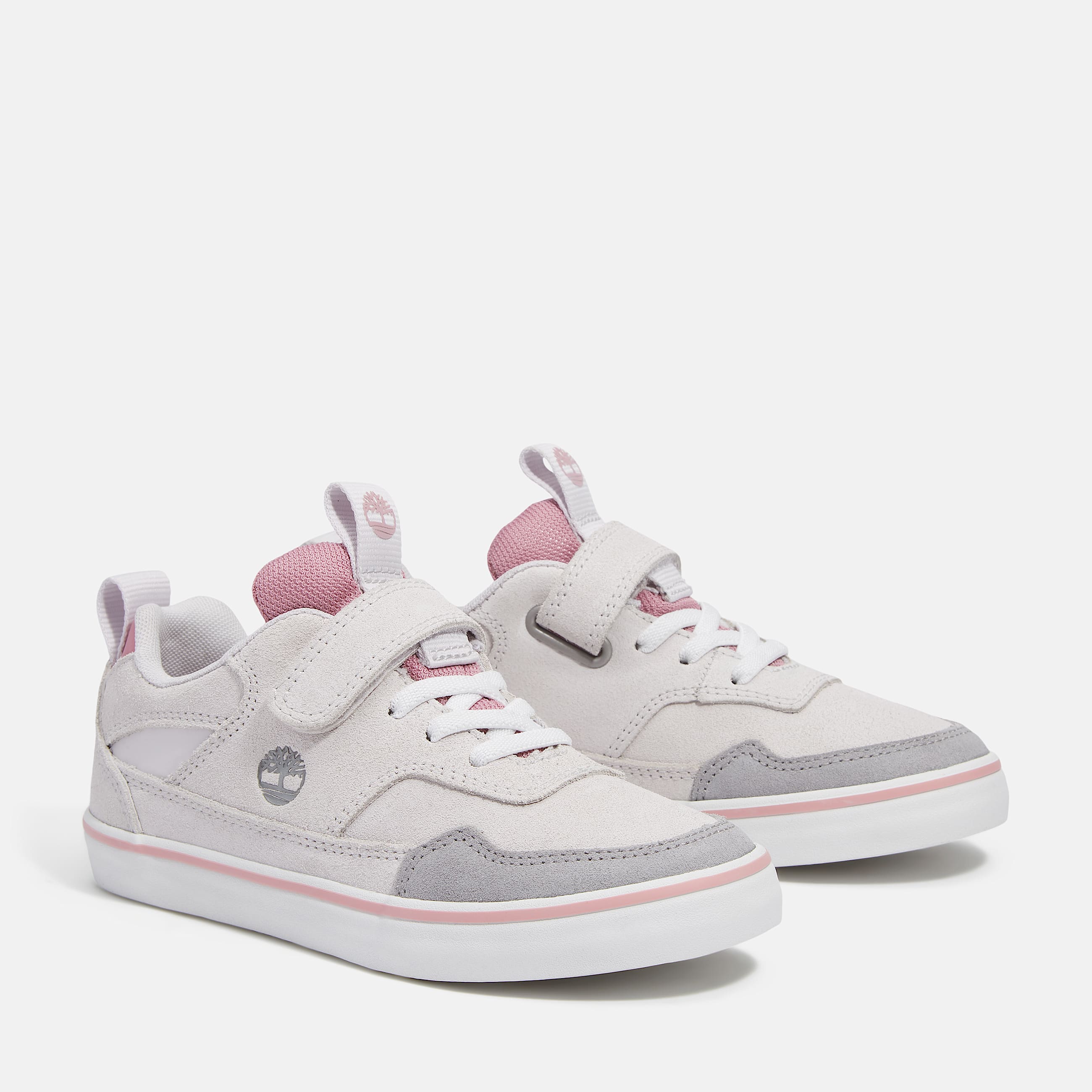 Stone Jump HookandLoop Trainer for Youth in Light Grey TBL Grey ALT4