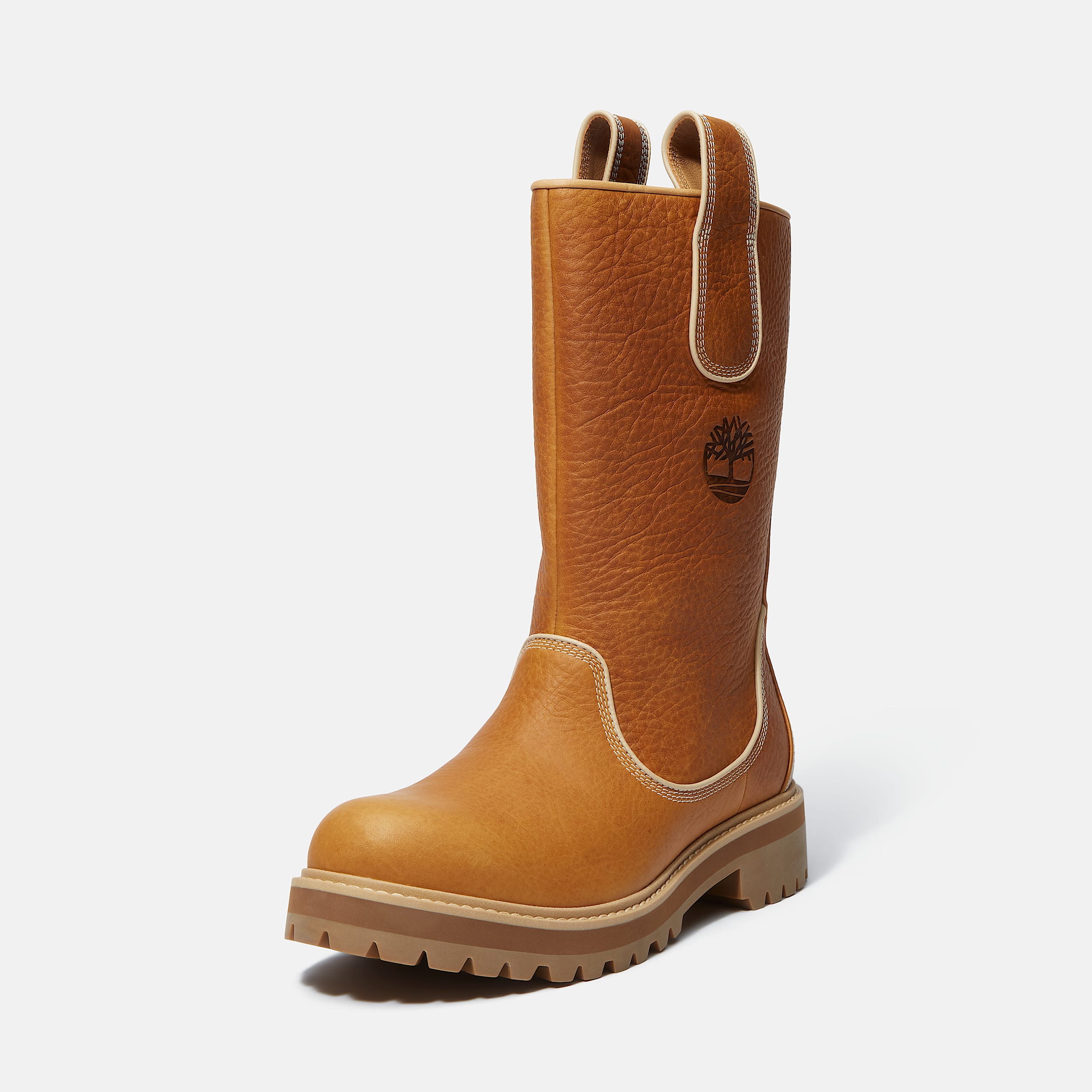 Bottine haute impermable  enfiler Vibram pour homme en jaune TBL jaune ALT9