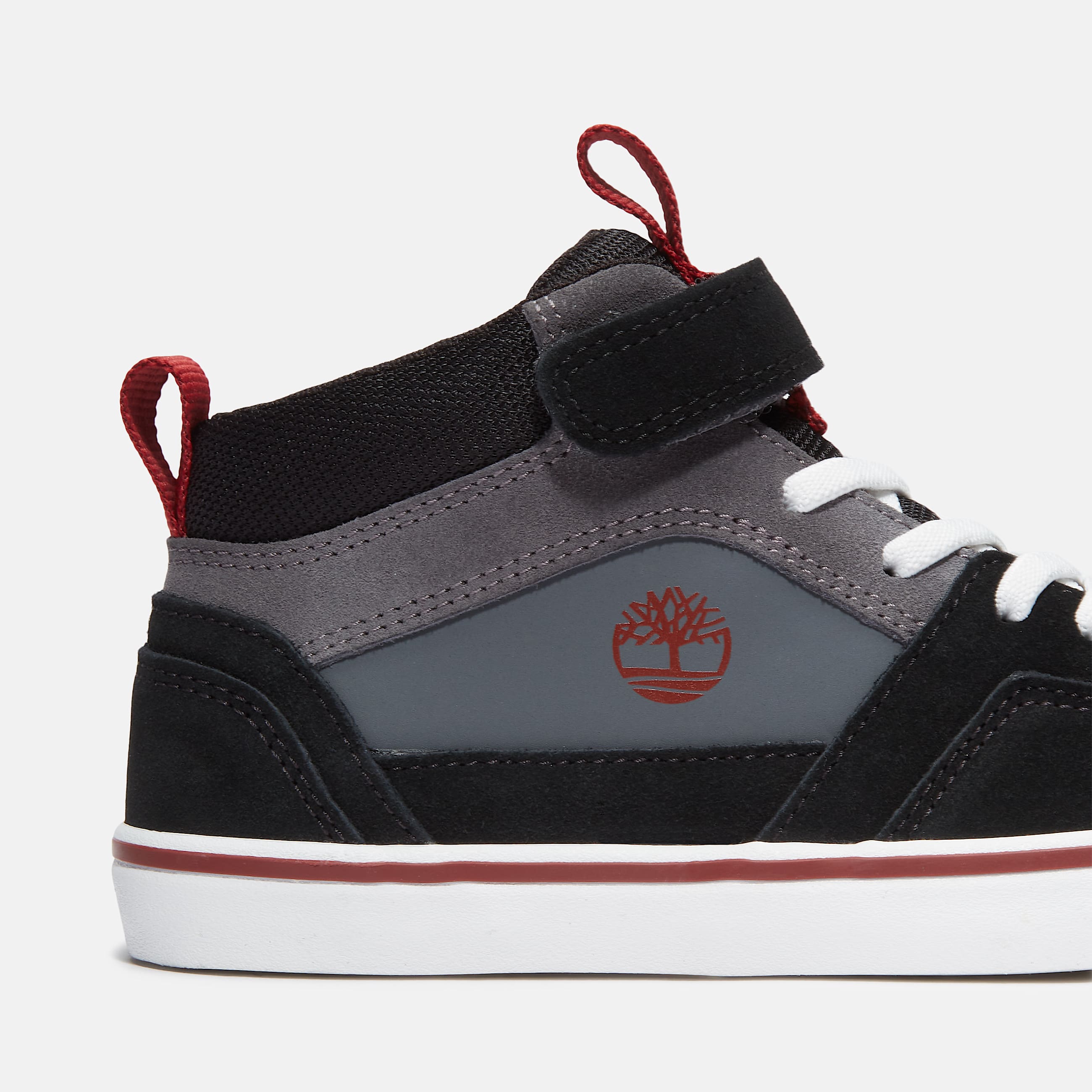 Stone Jump HookandLoop Trainer for Youth in Dark Grey TBL Grey ALT7