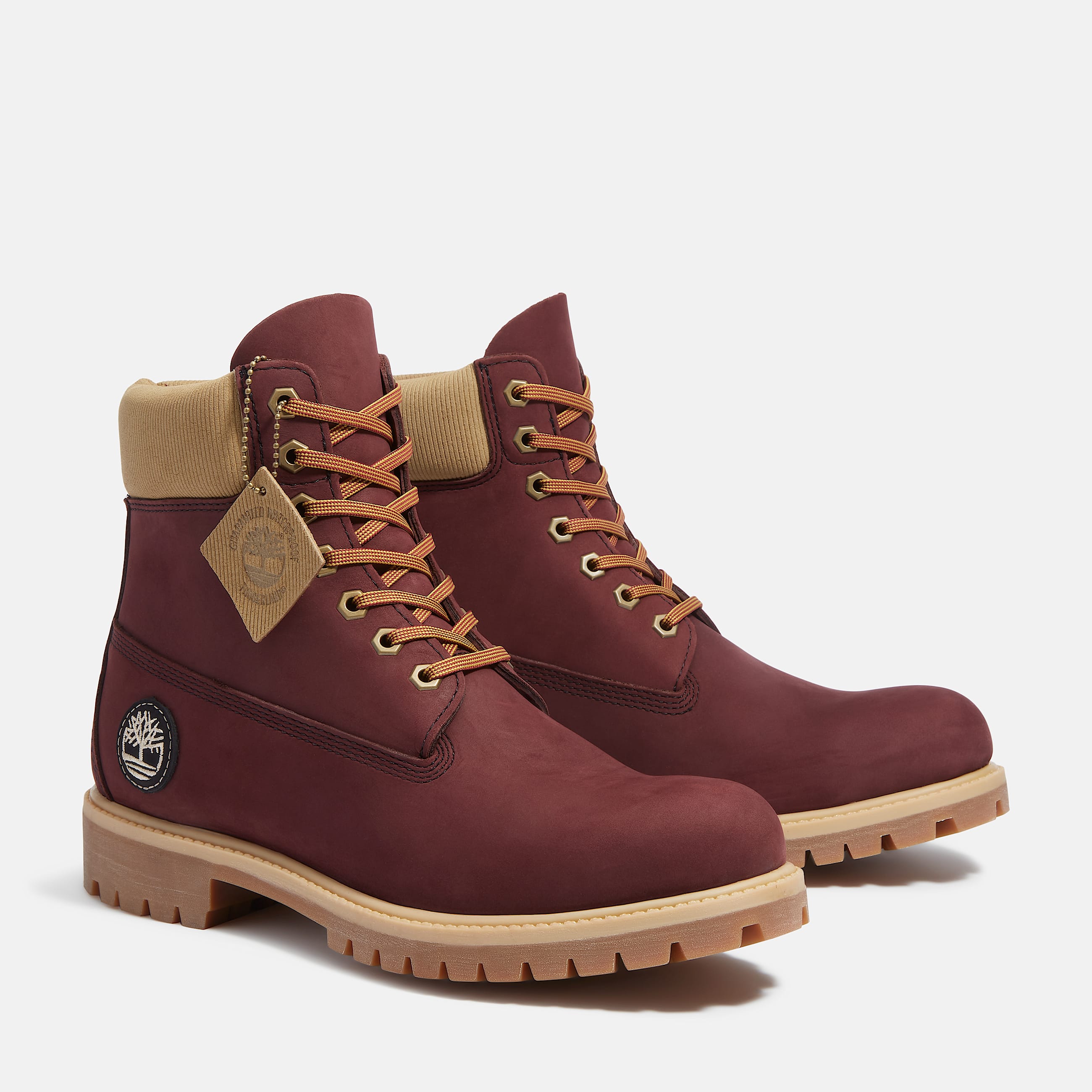 Timberland Premium 6Inch Waterproof Boot for Men in Burgundy TBL Burgundy ALT4
