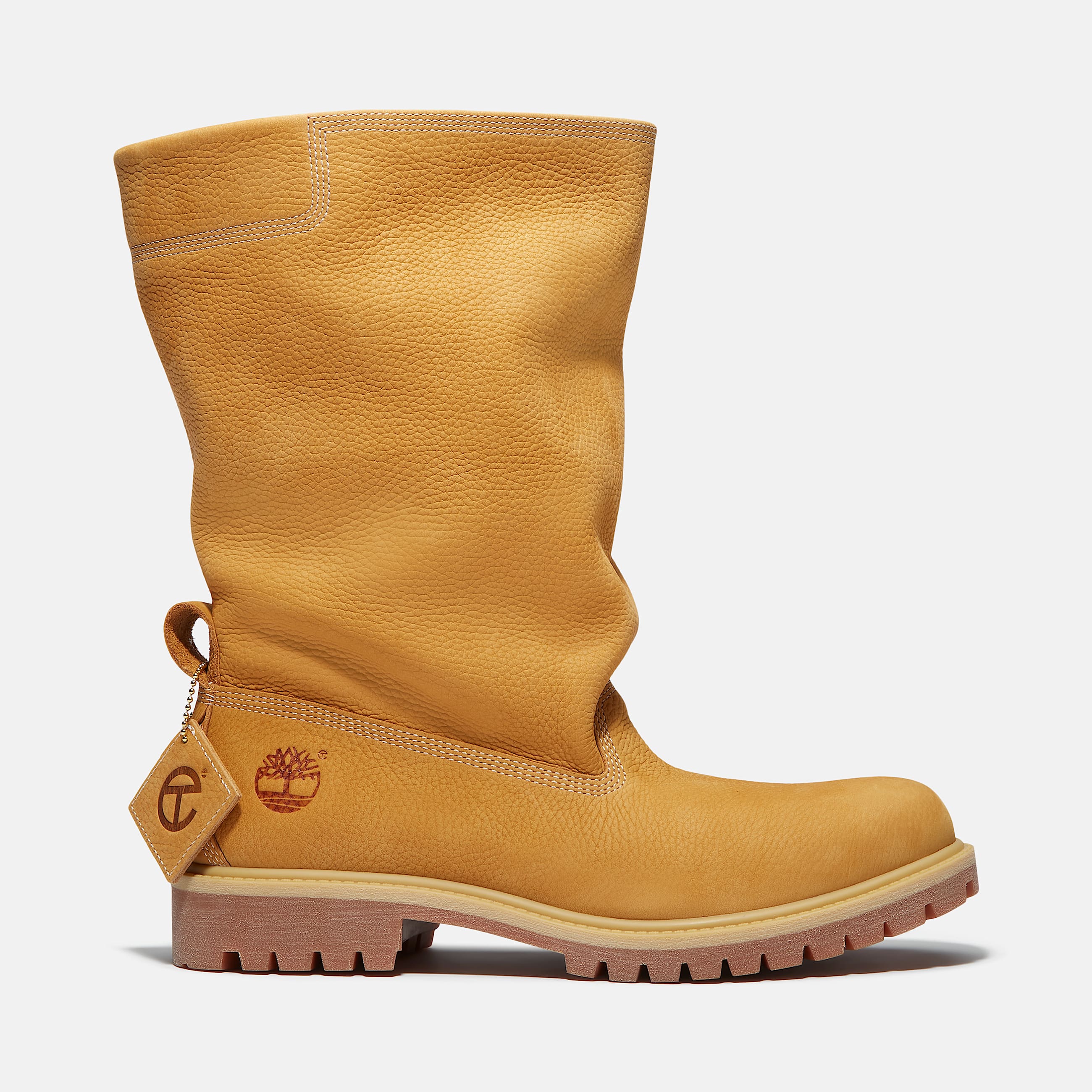 Timberland® x Telfar Mid Premium Pull-On Boot in Yellow