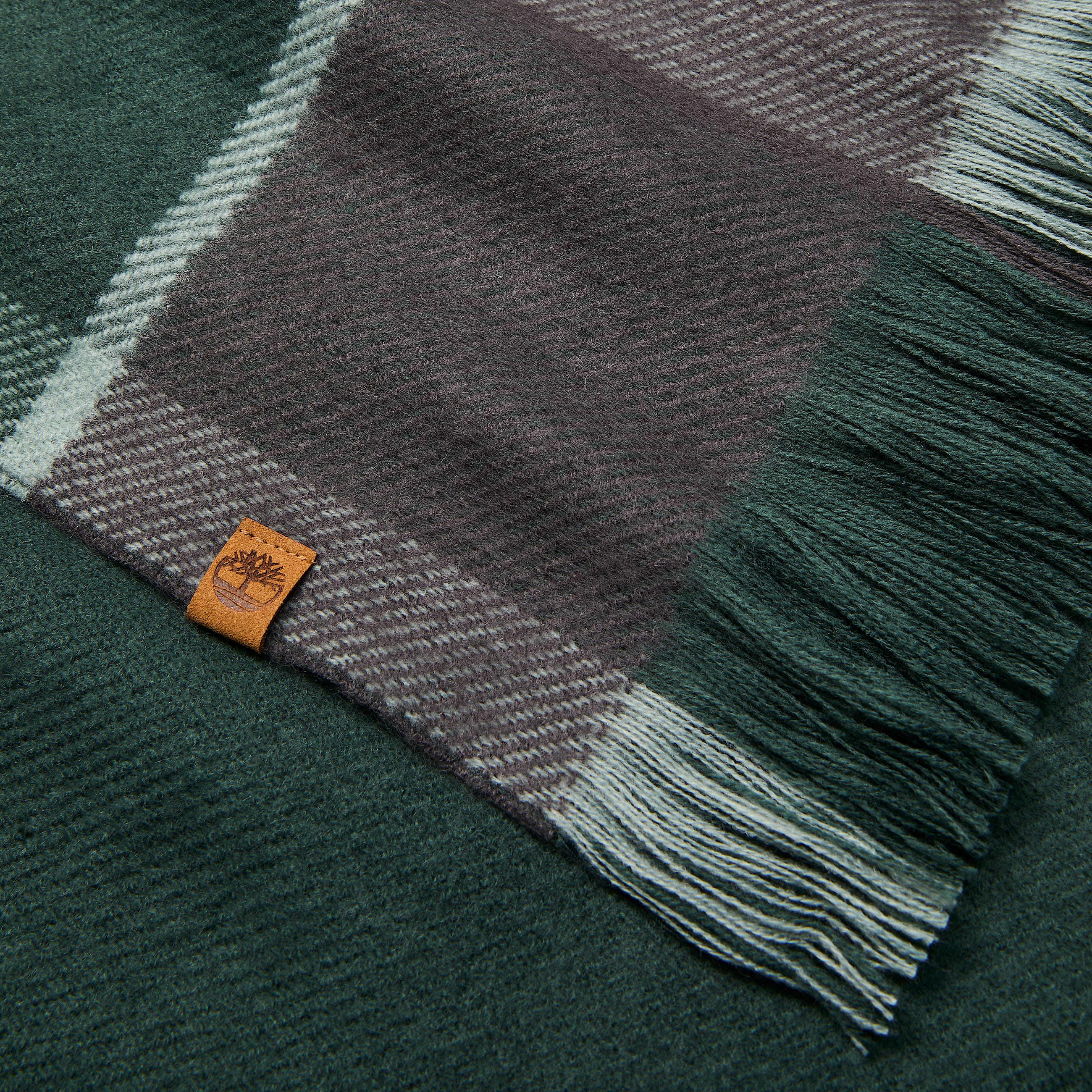 charpe oversize rversible en vert fonc TBL Verte ALT1