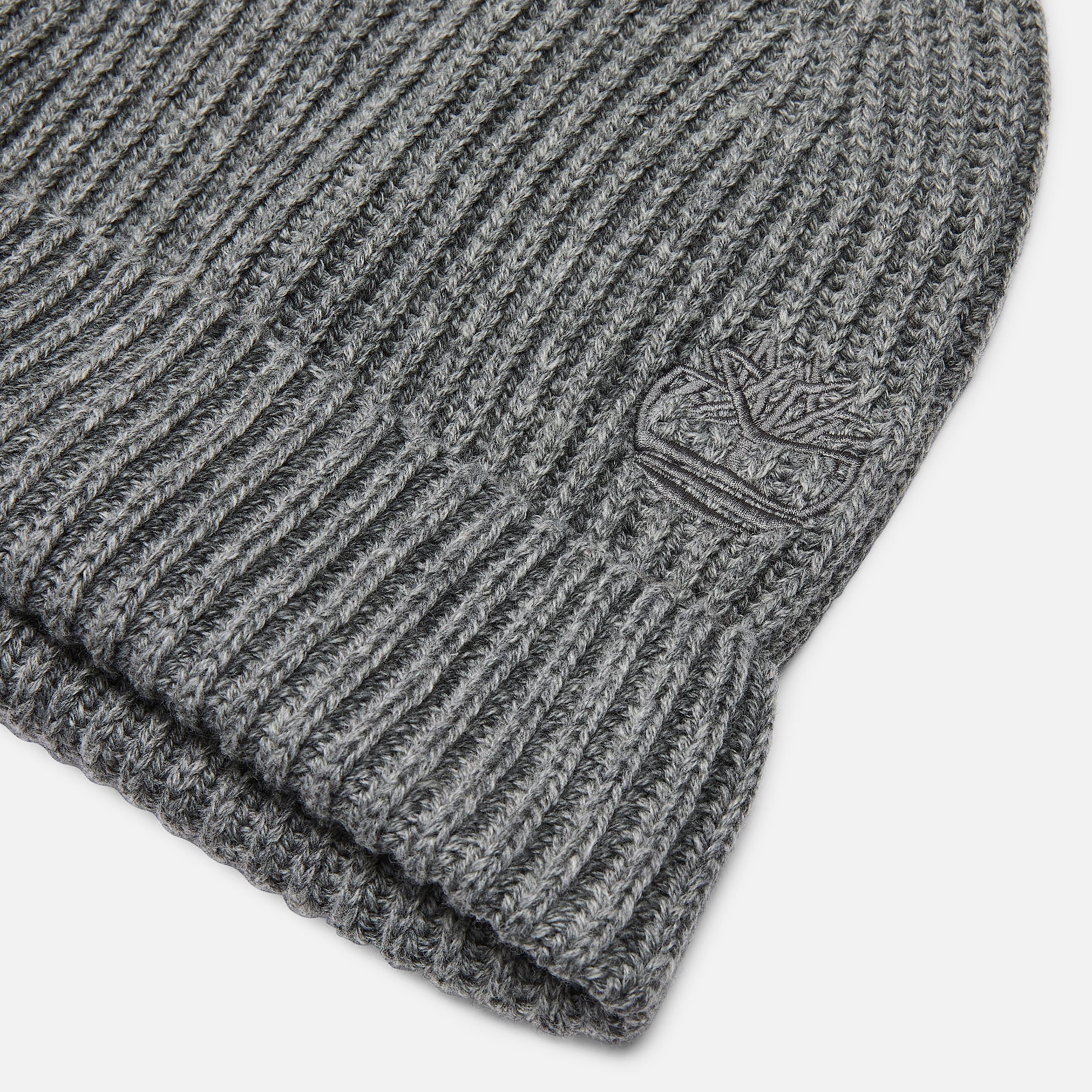 Wool Blend Beanie in Dark Grey TBL Grey ALT1