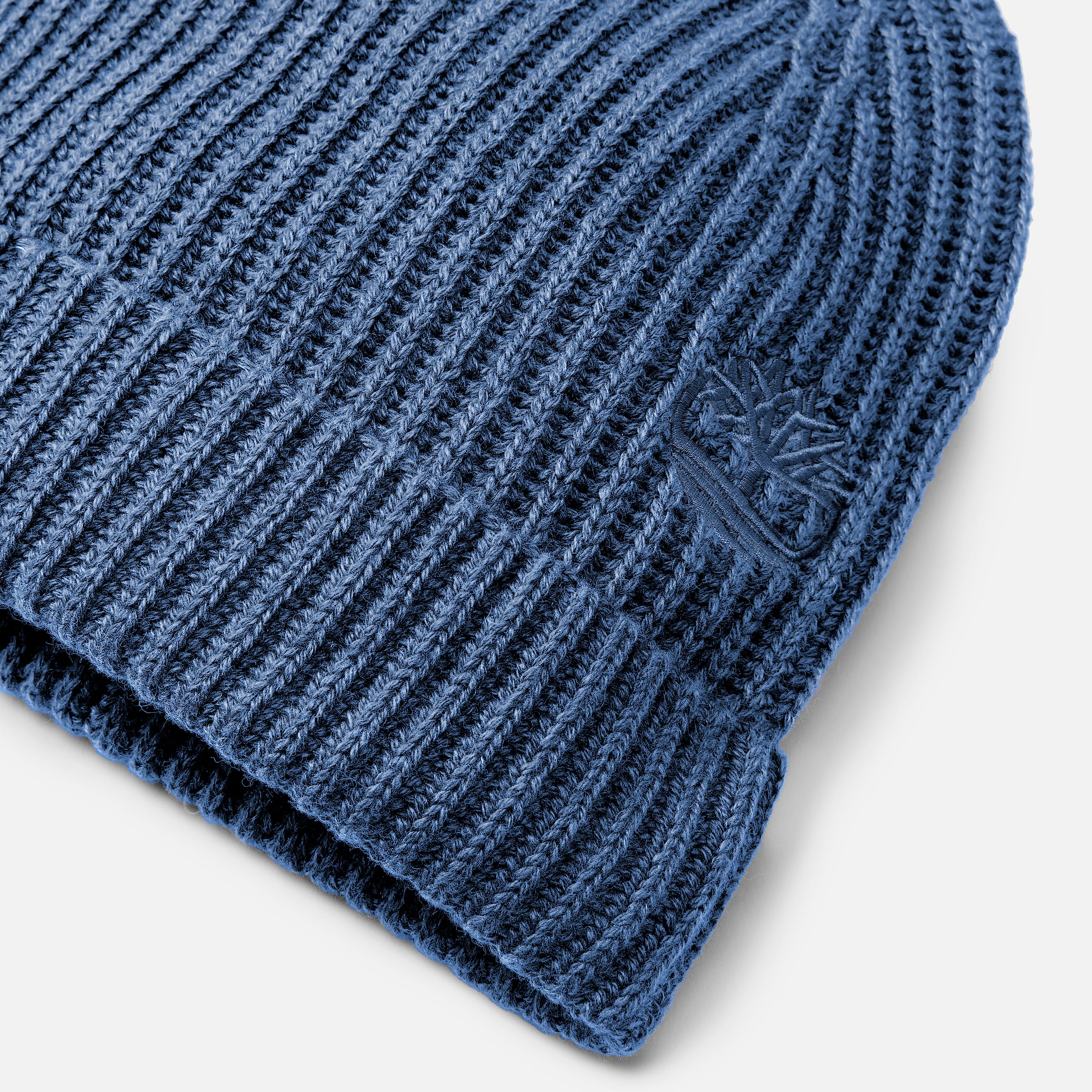 Bonnet en laine mlange en bleu fonc TBL bleu ALT1
