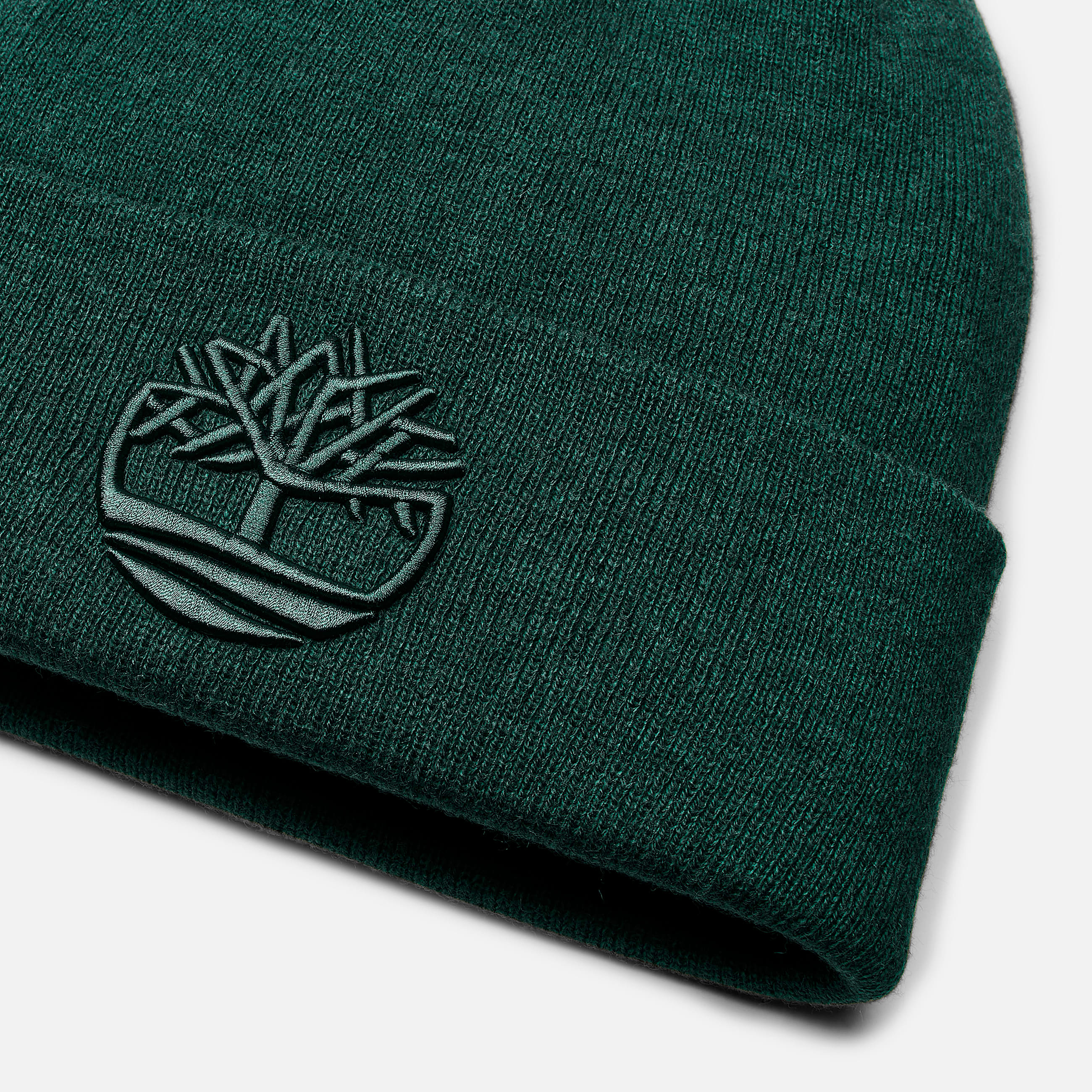 3D Embroidered Beanie in Dark Green TBL Green ALT1
