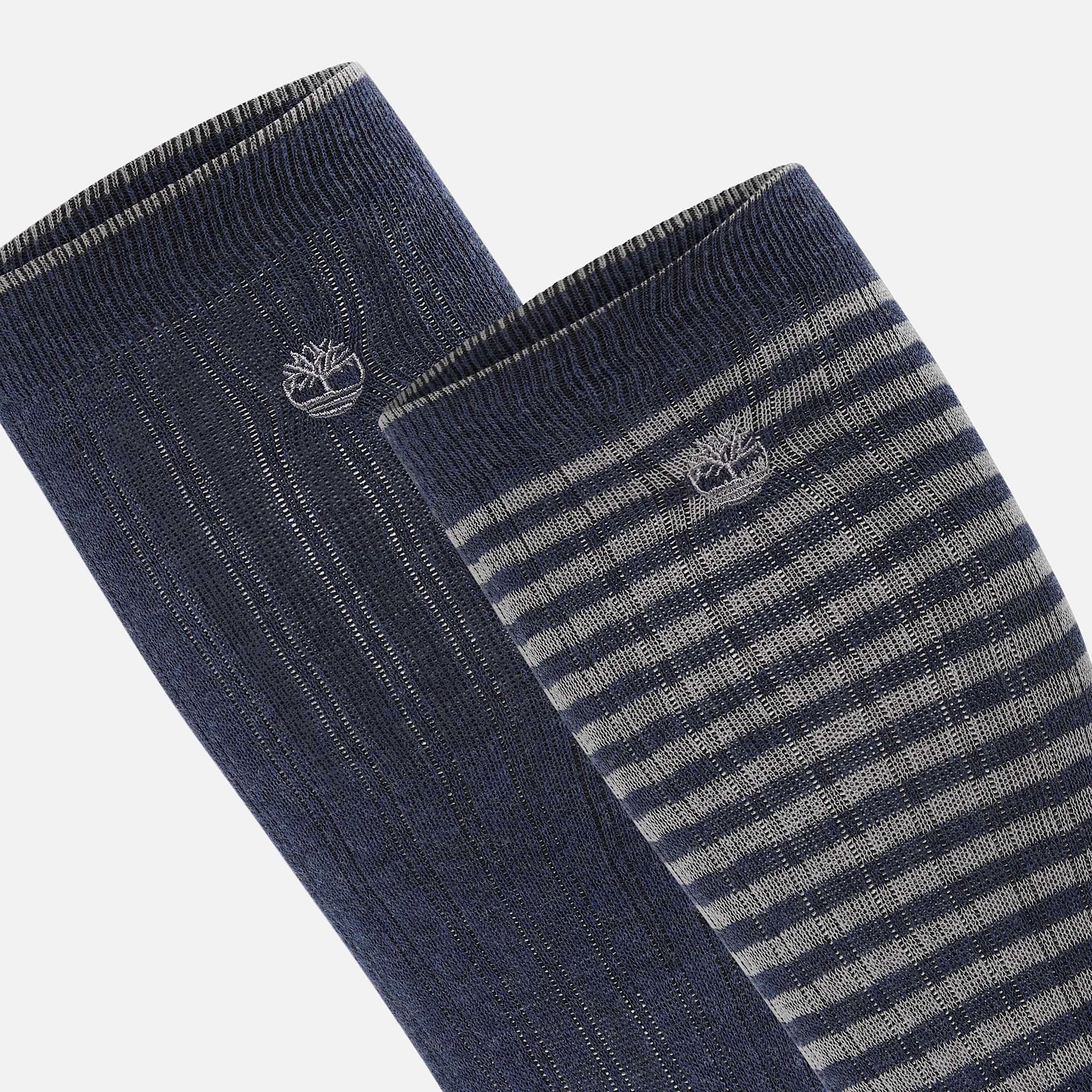 Timberland 2Pack Danforth OvertheCalf Sock for Men in Dark Blue TBL Blue ALT2