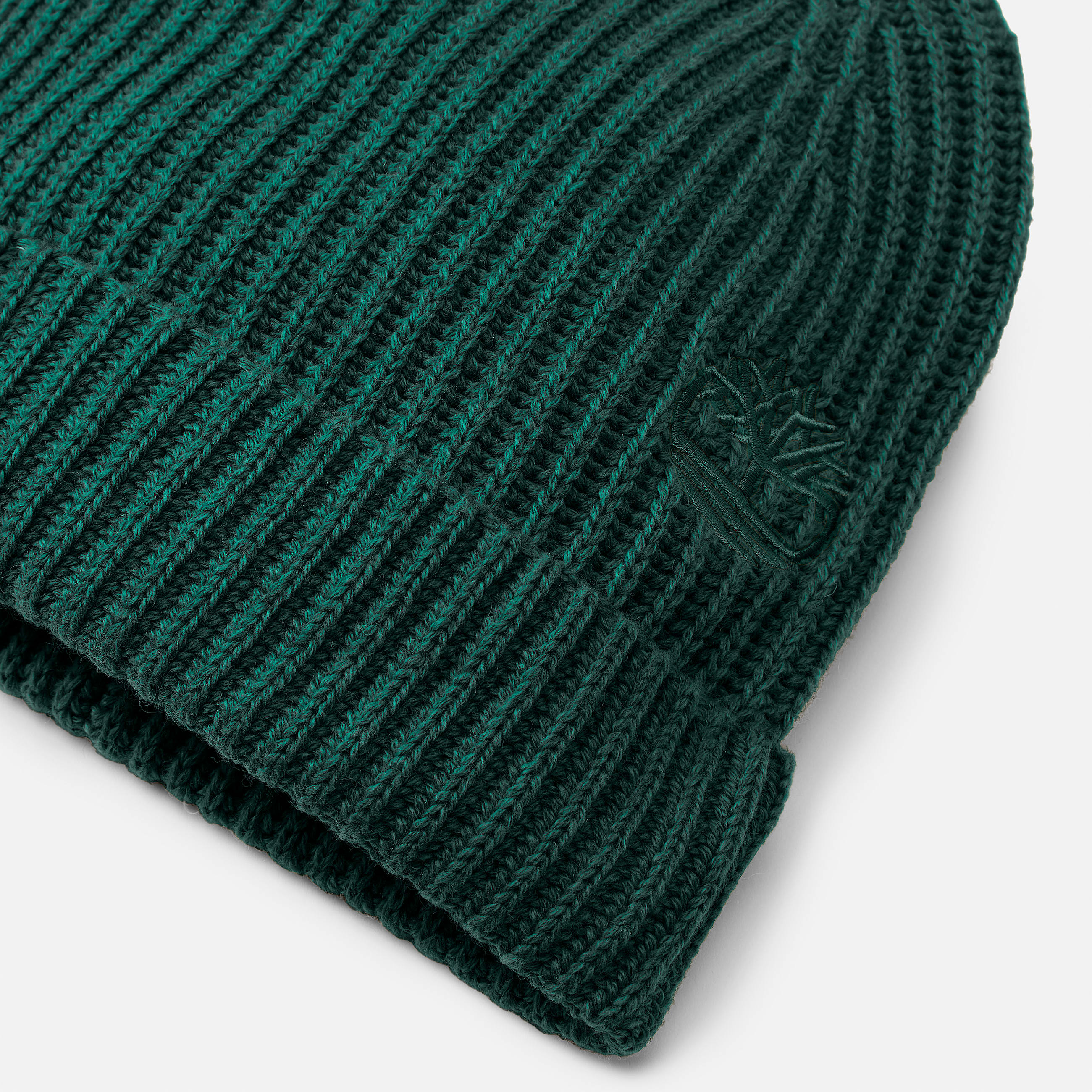 Wool Blend Beanie in Dark Green TBL Green ALT1