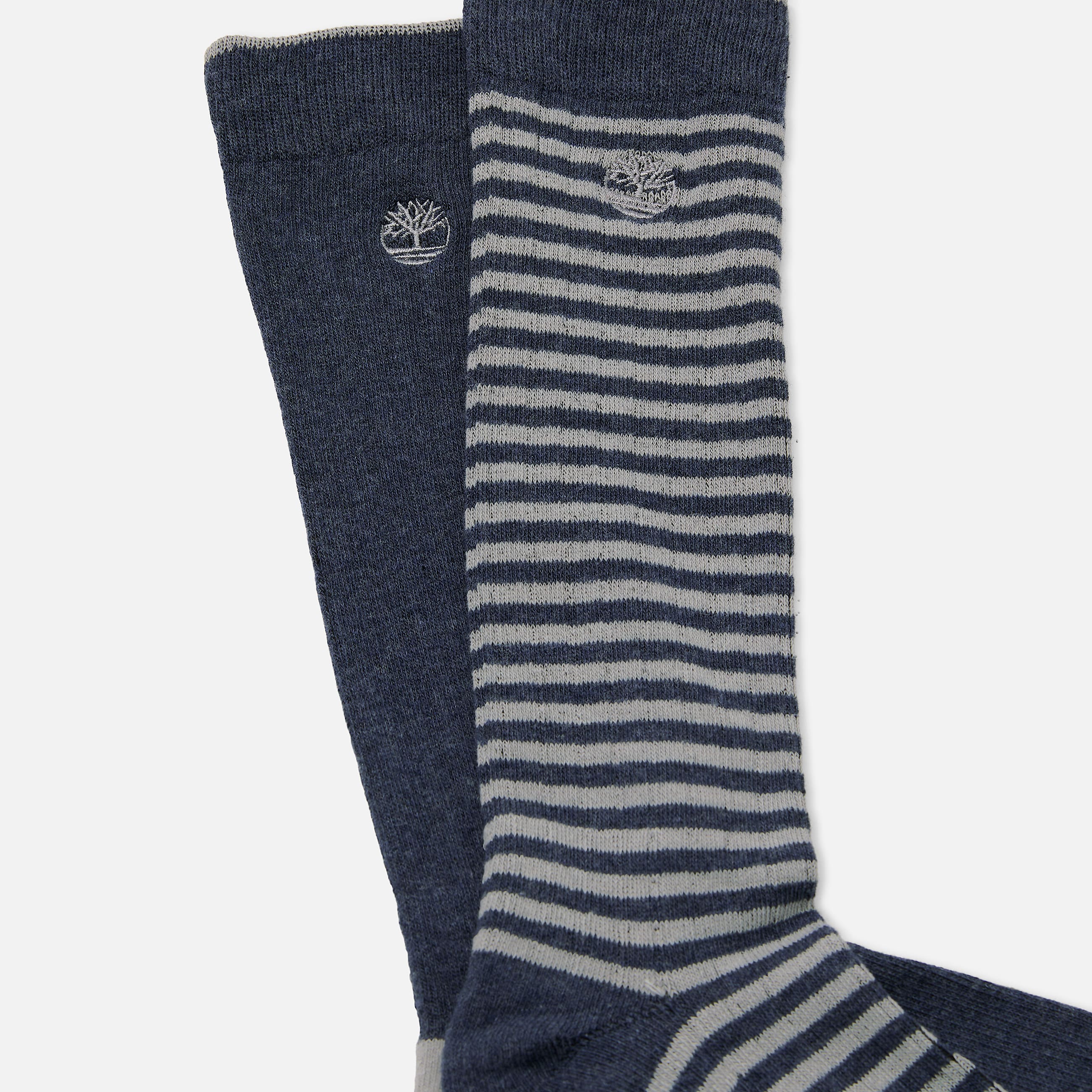 Timberland 2Pack Danforth OvertheCalf Sock for Men in Dark Blue TBL Blue ALT1