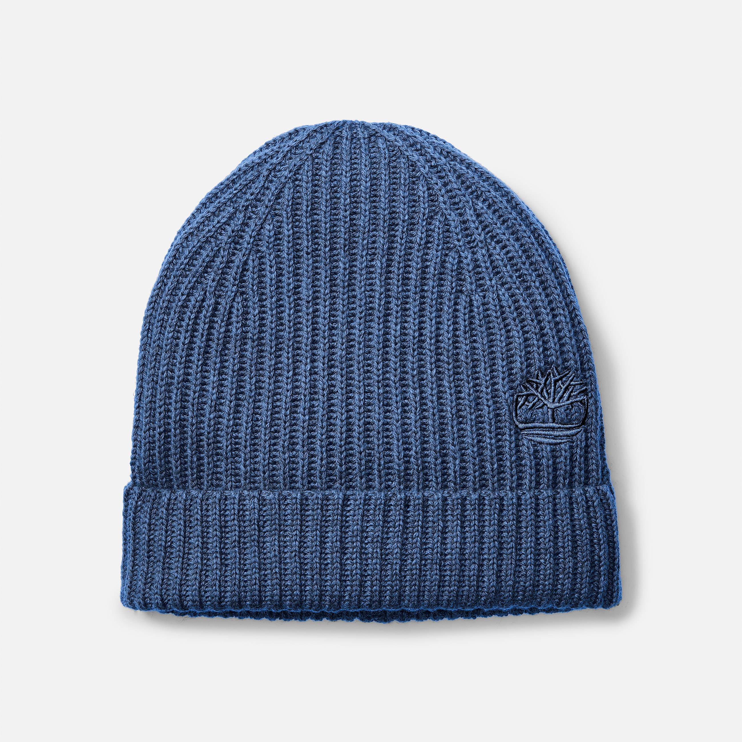 Wool Blend Beanie in Dark Blue TBL Blue HERO