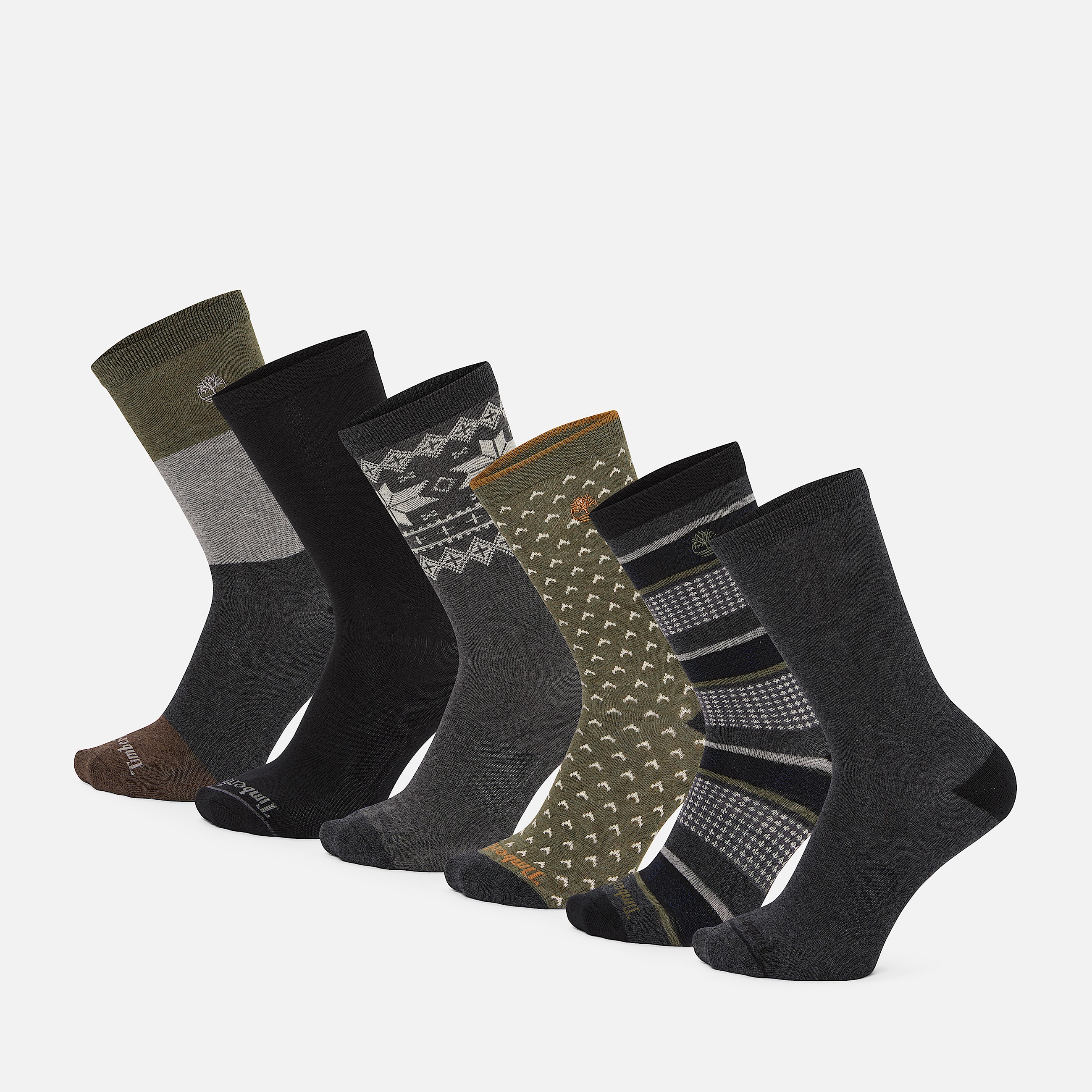 Sei Paia di Calzettoni in Confezione Regalo da Uomo in grigio scuro TBL grigio HERO