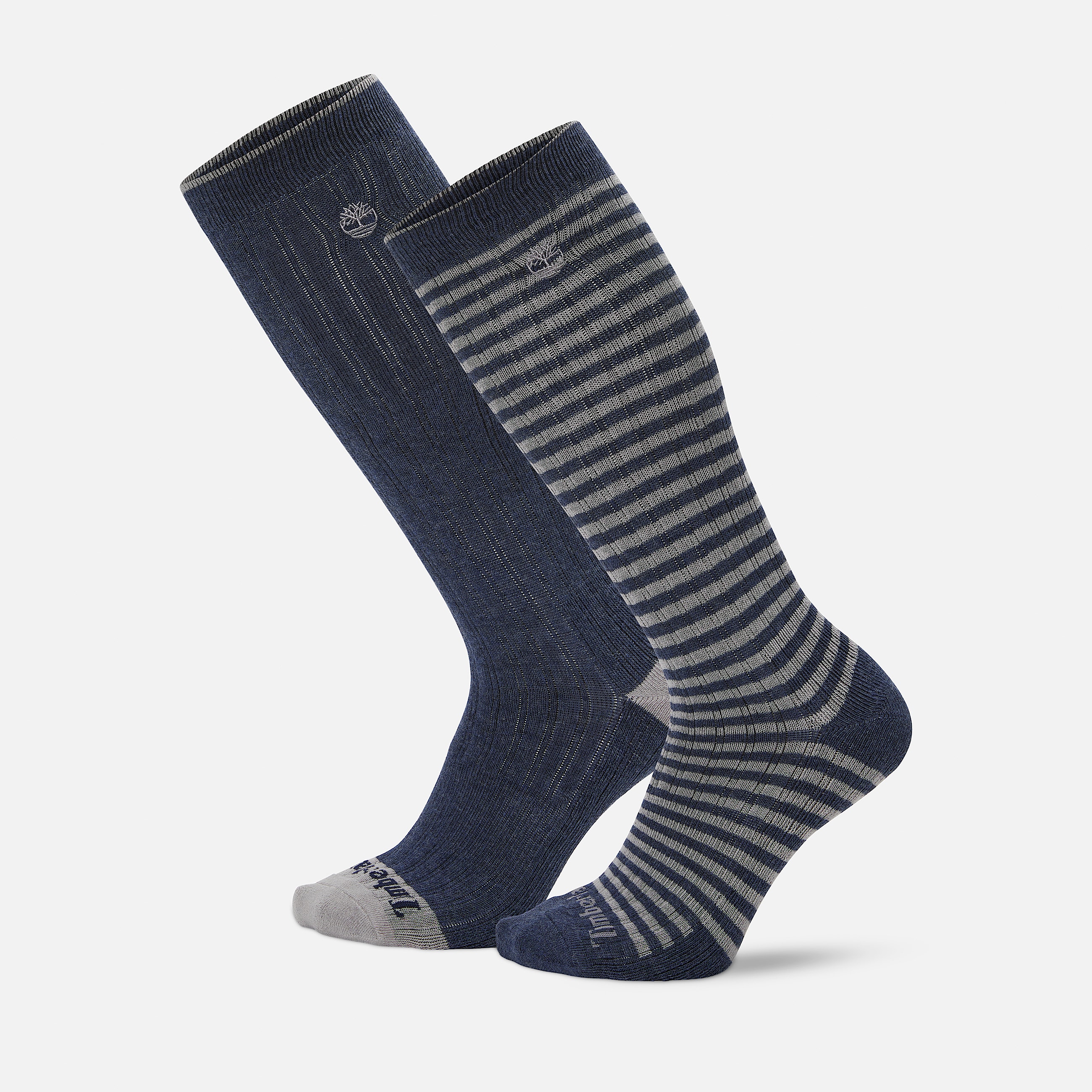 Timberland 2Pack Danforth OvertheCalf Sock for Men in Dark Blue TBL Blue HERO