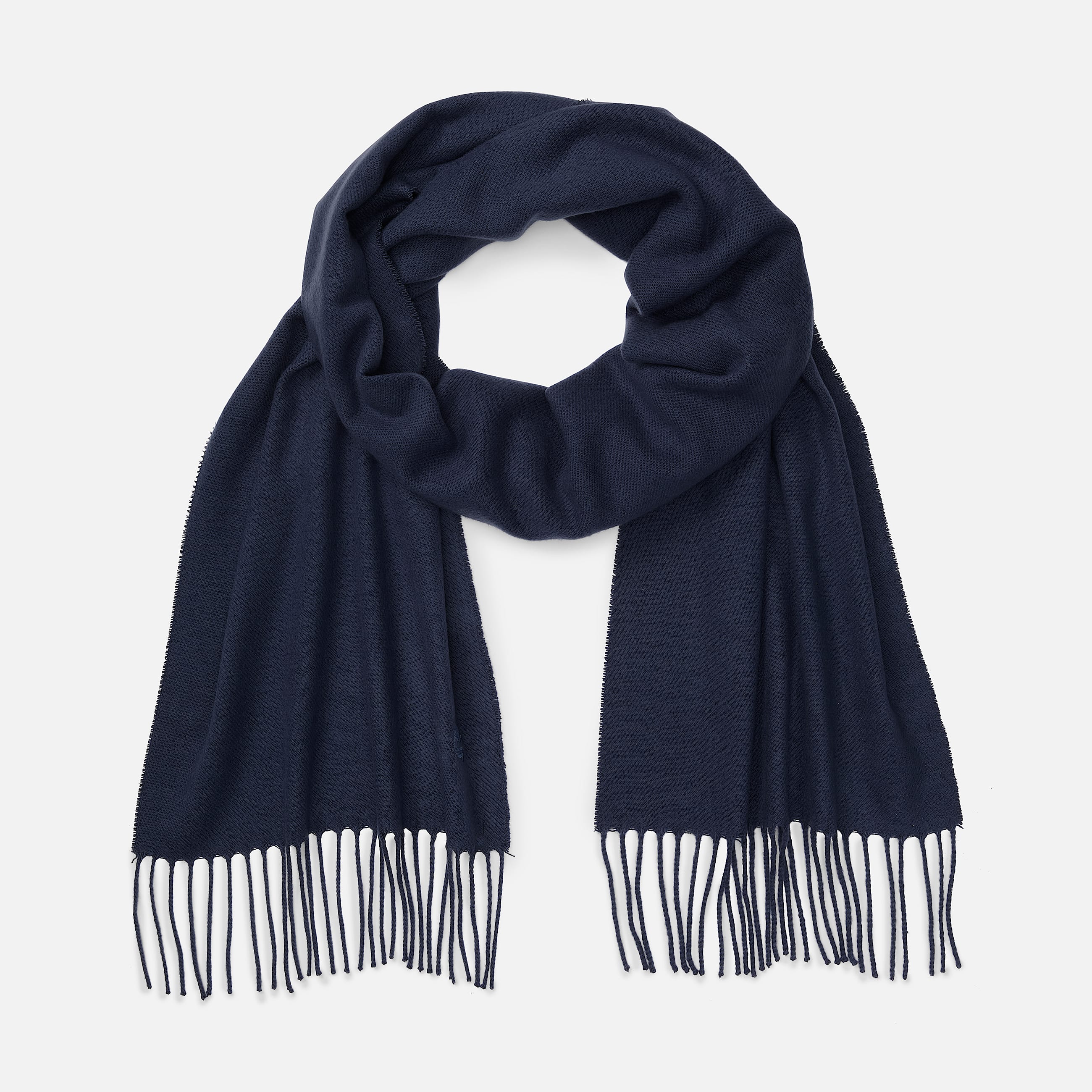 Solid Woven Scarf in Dark Blue TBL Blue HERO