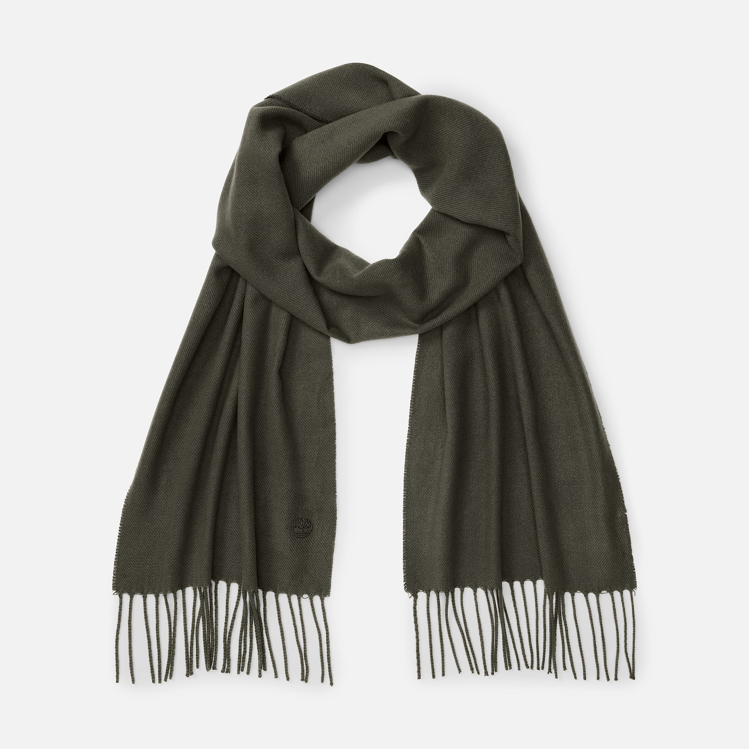 Solid Woven Scarf in Green TBL Green HERO