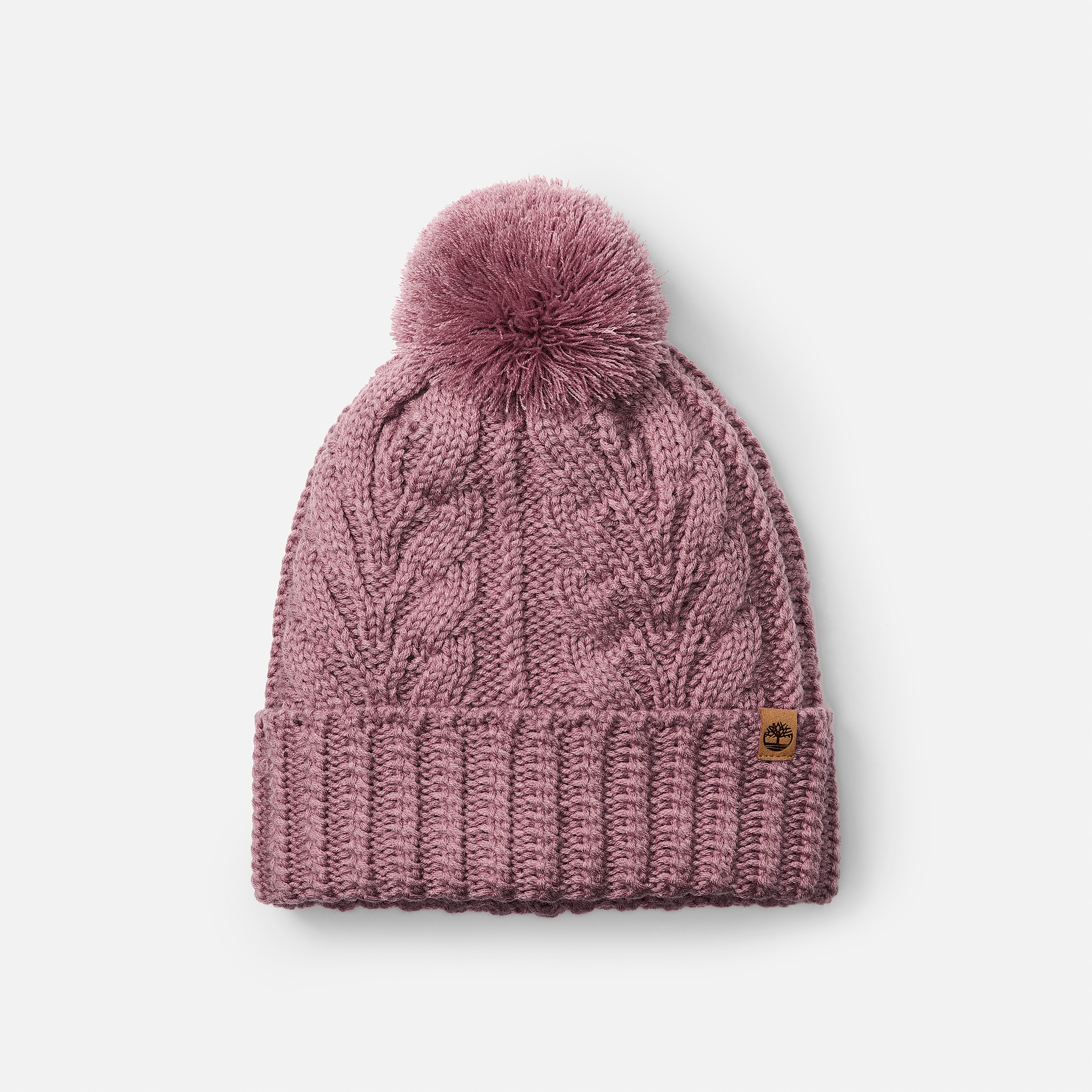 Bonnet torsad  pompon en rose TBL rose HERO