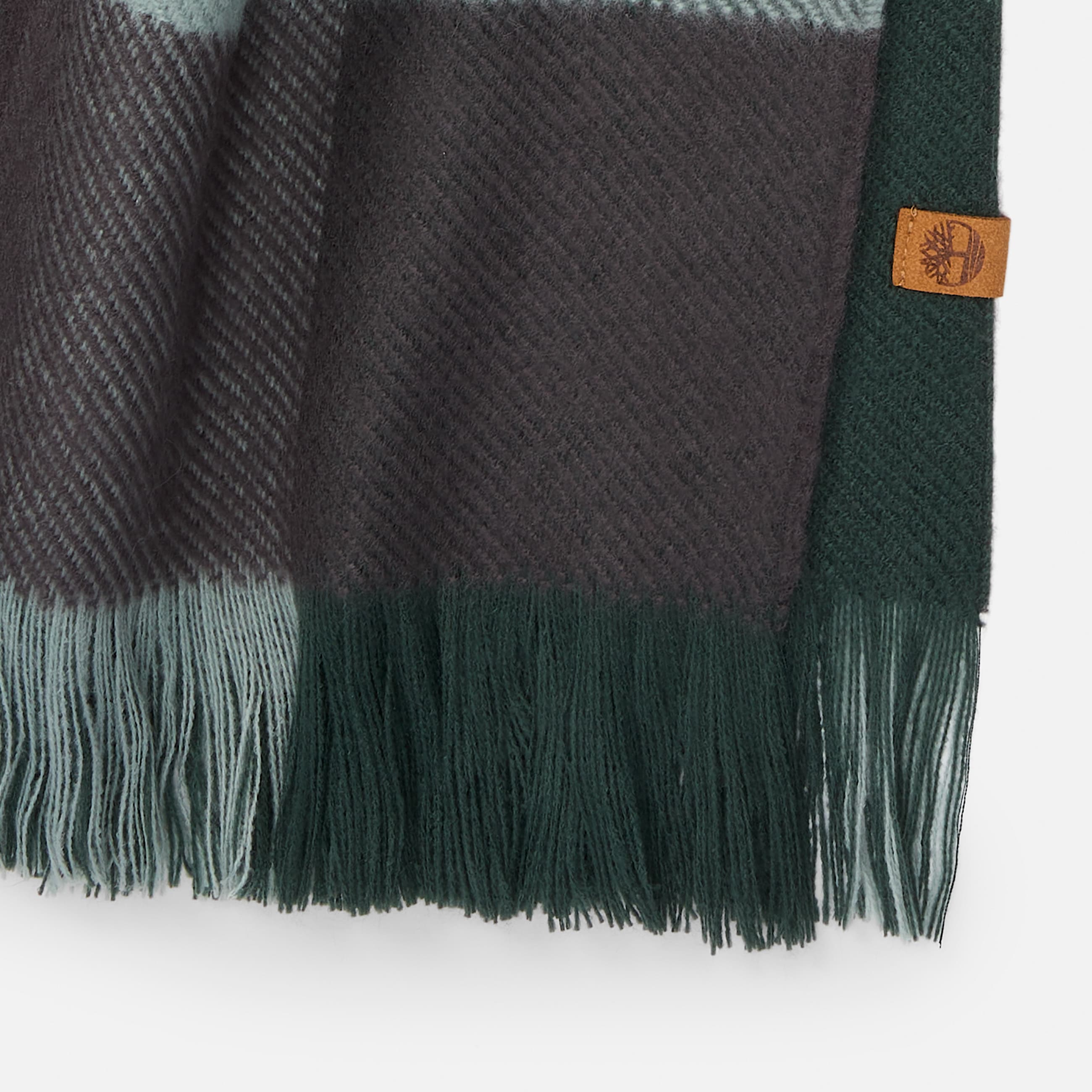 Reversible Blanket Scarf in Dark Green TBL Green ALT2