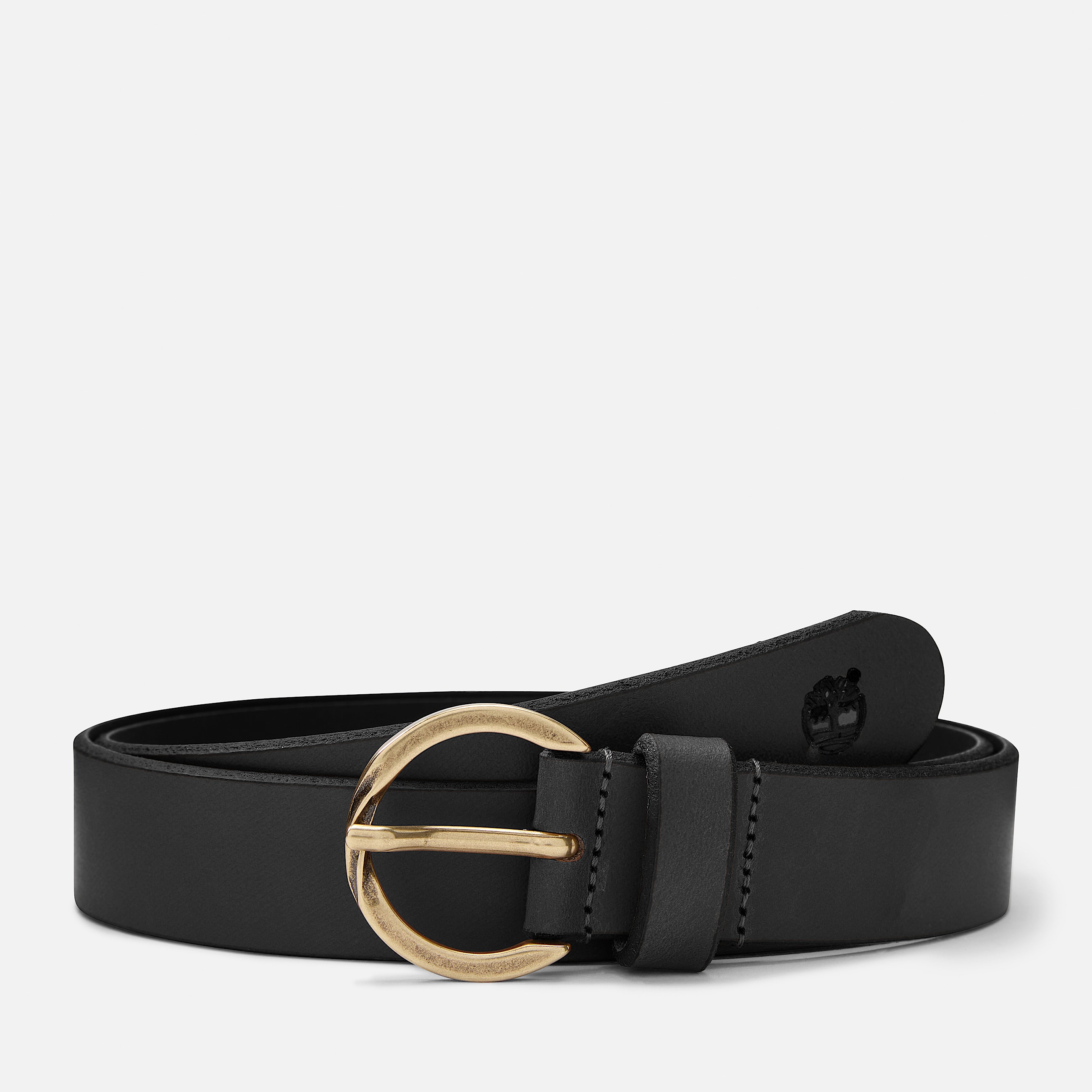 30mm Natural Leather Belt with Twisted Buckle for Women in Black TBL Black HERO