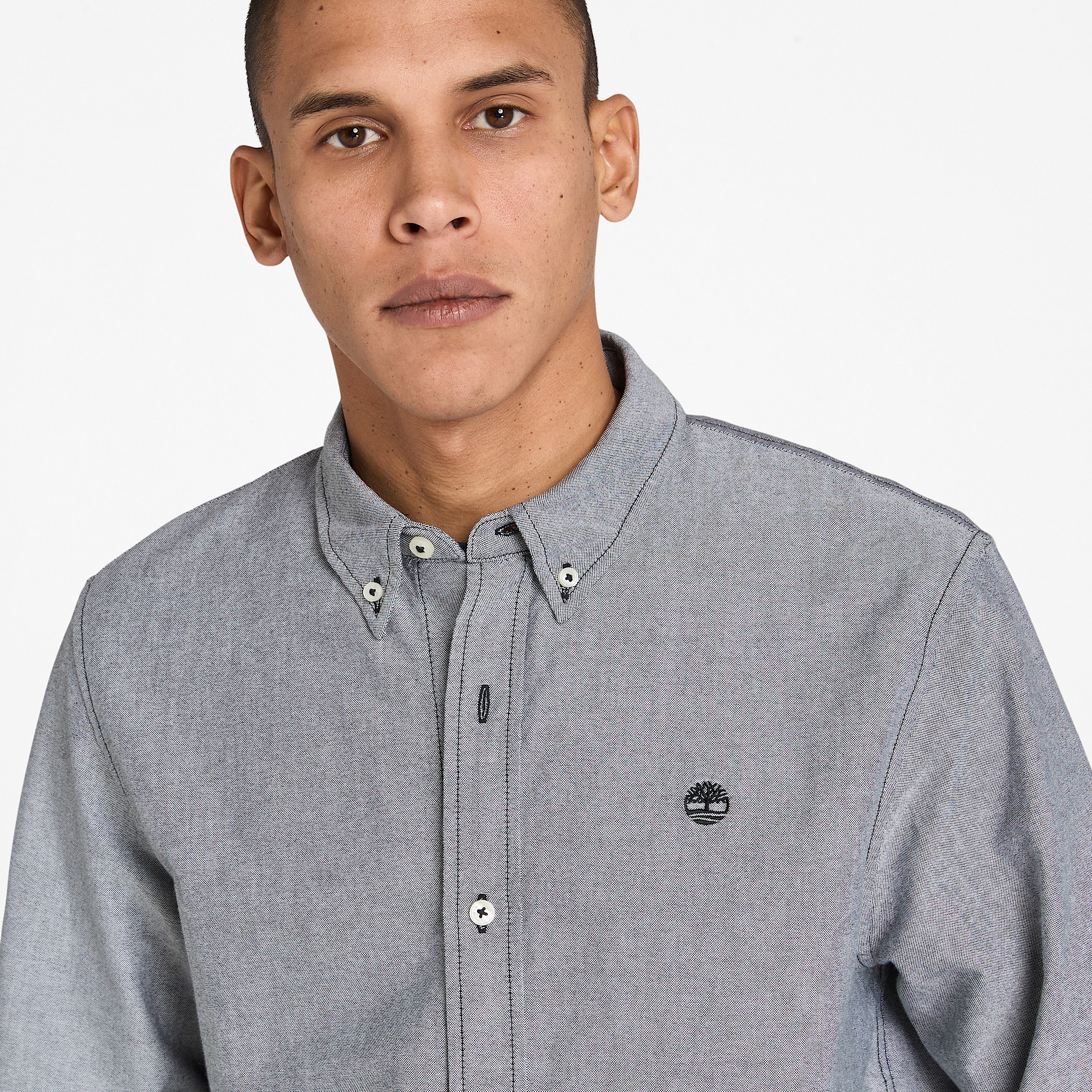 Oxford Shirt for Men in Black TBL Black ALT2