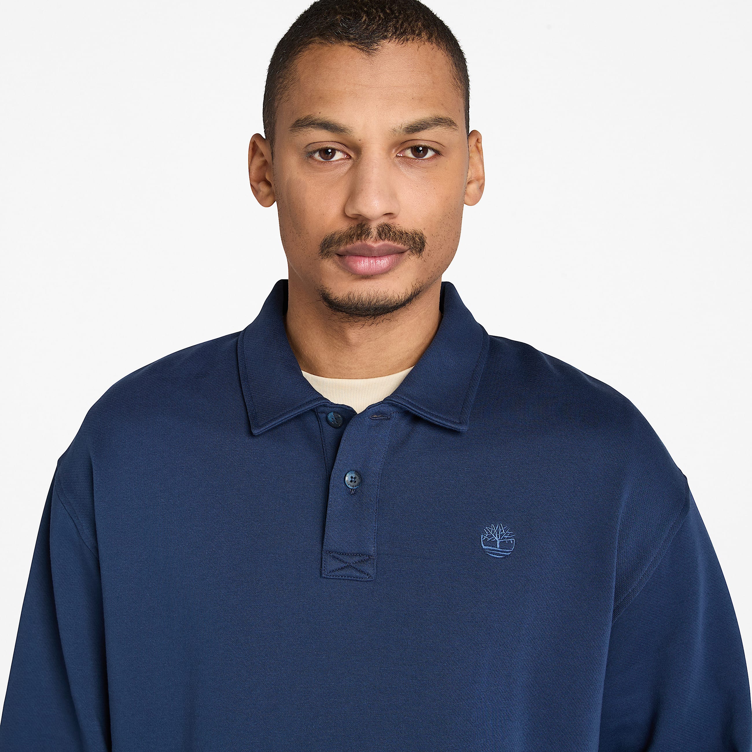Polo Sweatshirt for Men in Dark Blue TBL Blue ALT2