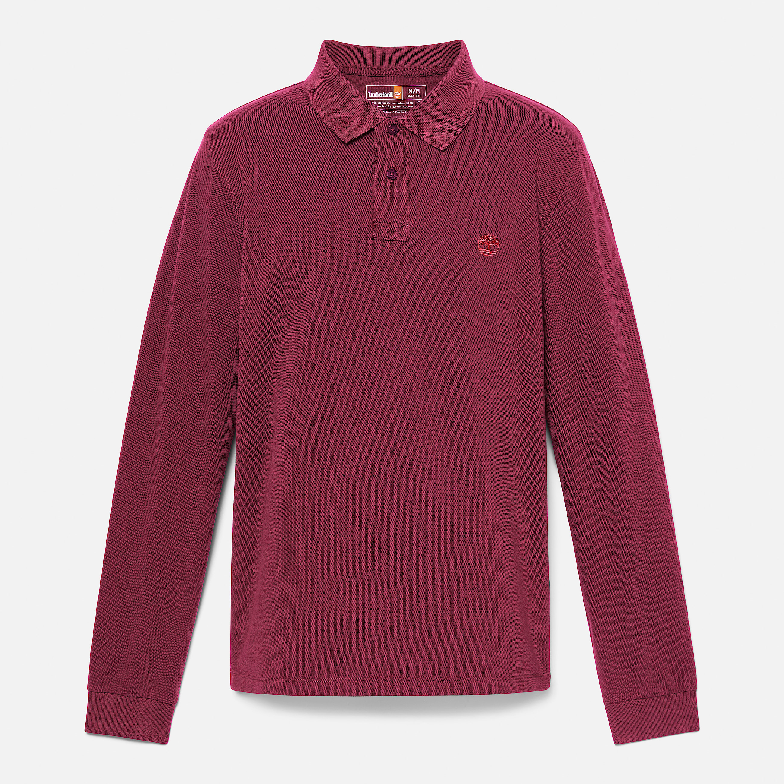 Polo en piqu Millers River  manches longues pour homme en bordeaux TBL bordeaux ALT10