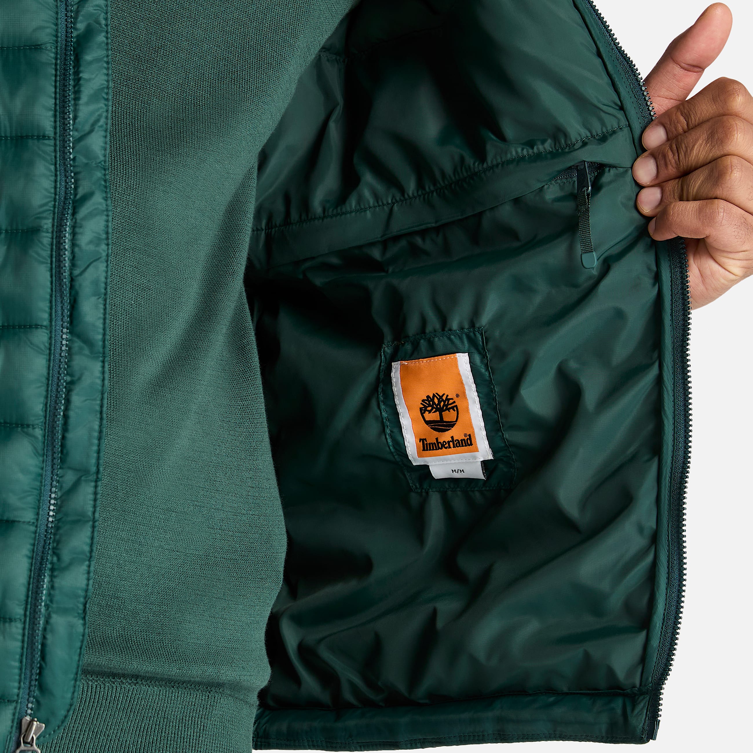 Veste dperlante durable Axis Peak pour homme en vert fonc TBL Verte ALT2