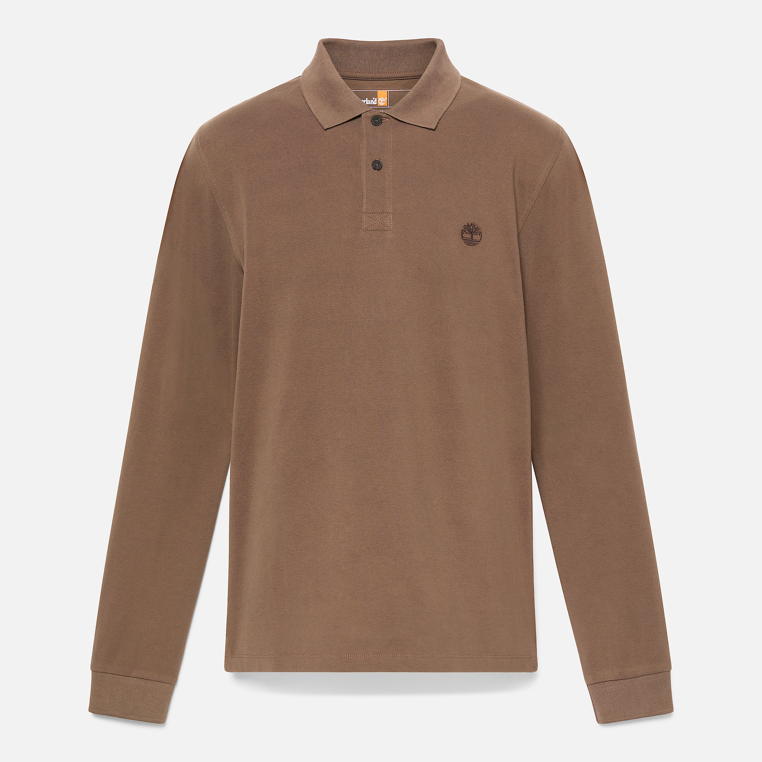 Polo en piqu Millers River  manches longues pour homme en marron TBL marron ALT10