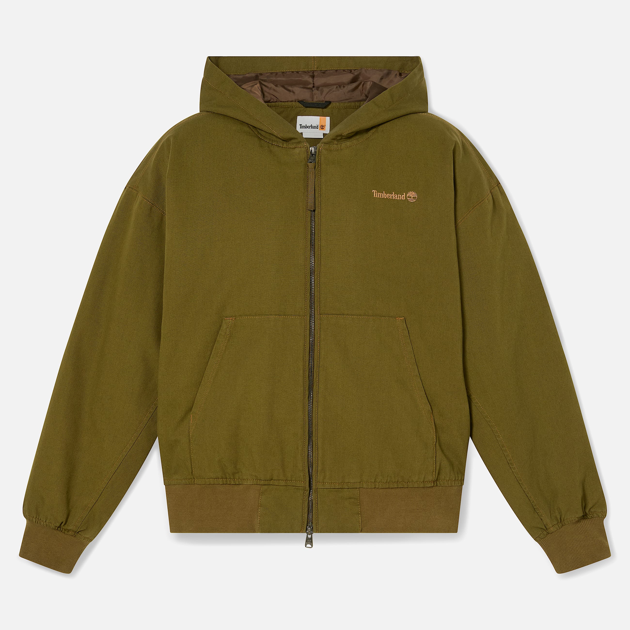 Blouson bomber en toile dlave Duck unisexe en vert fonc TBL Verte ALT10