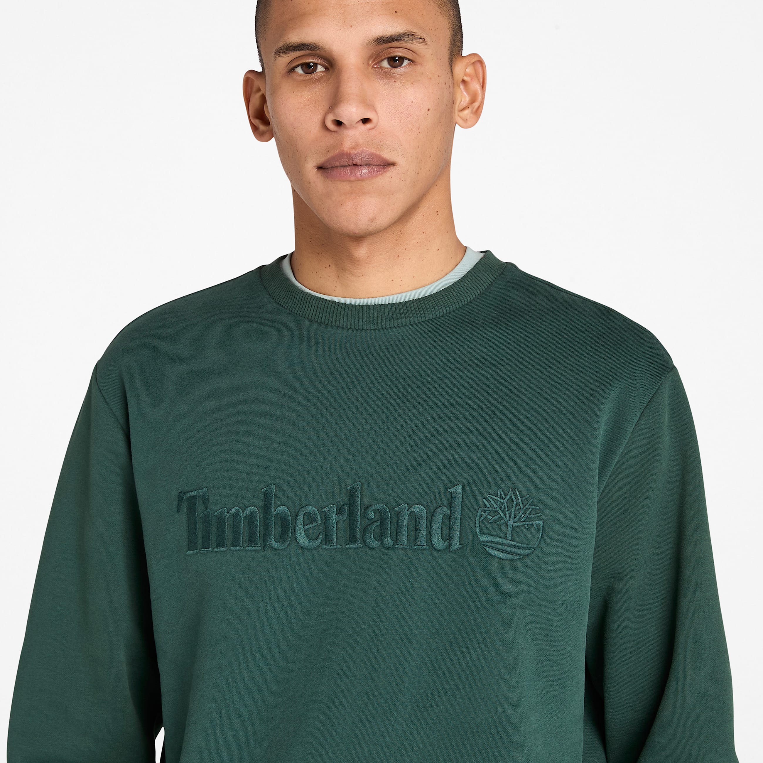 Hampton Crewneck Sweatshirt for Men in Dark Green TBL Green ALT2