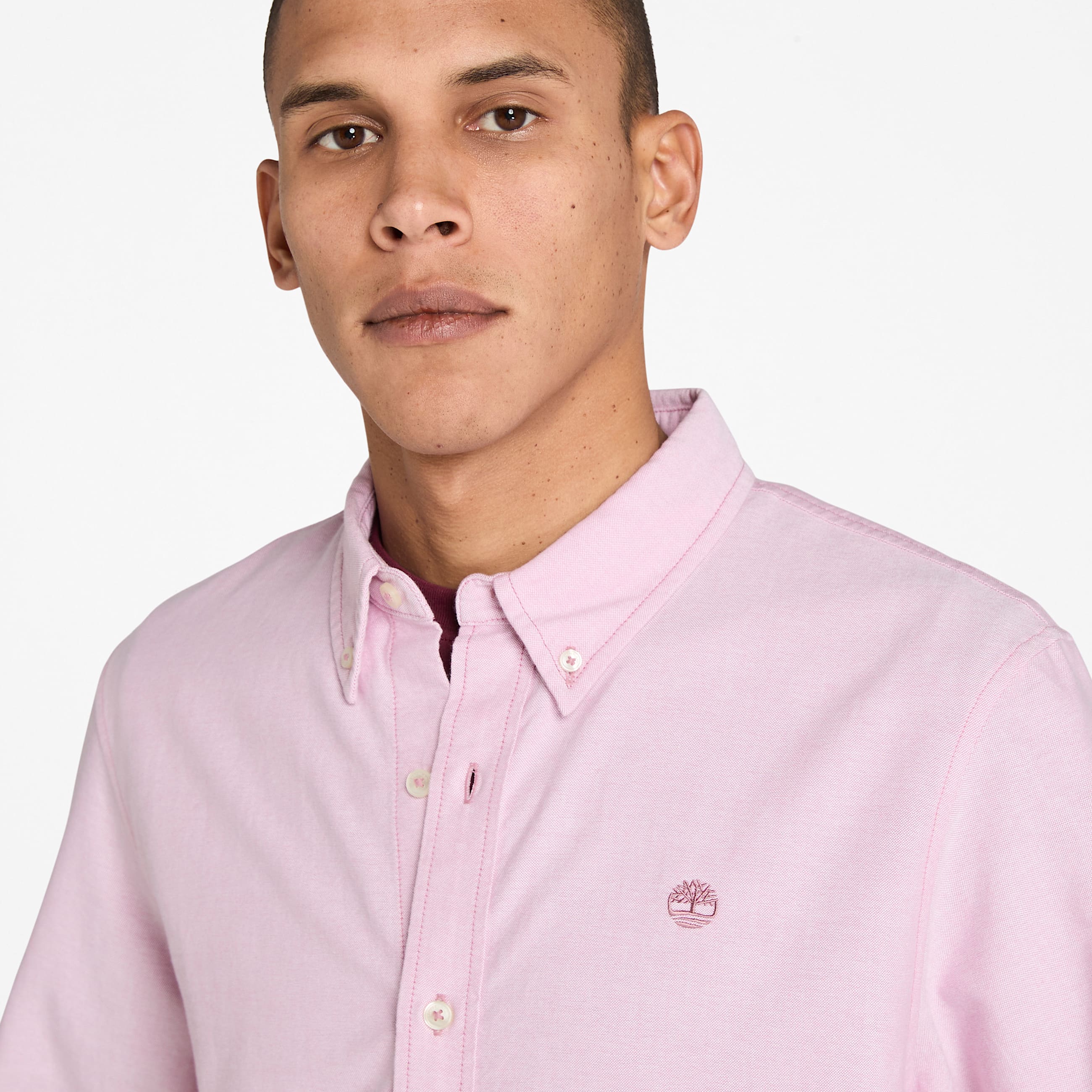 Chemise oxford pour homme en rose TBL rose ALT2