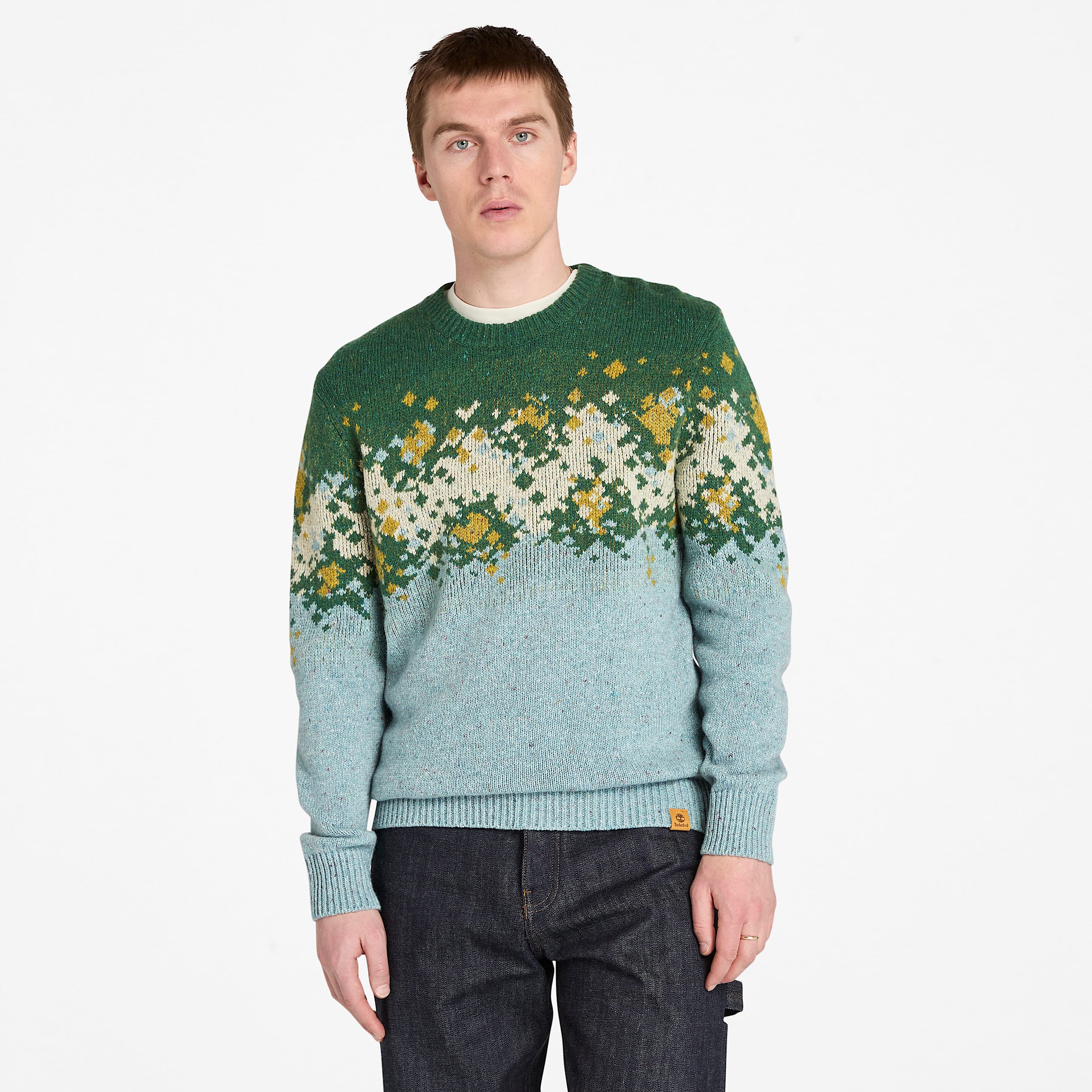 Fair Isle Jumper for Men in Grey TBL Grey HERO