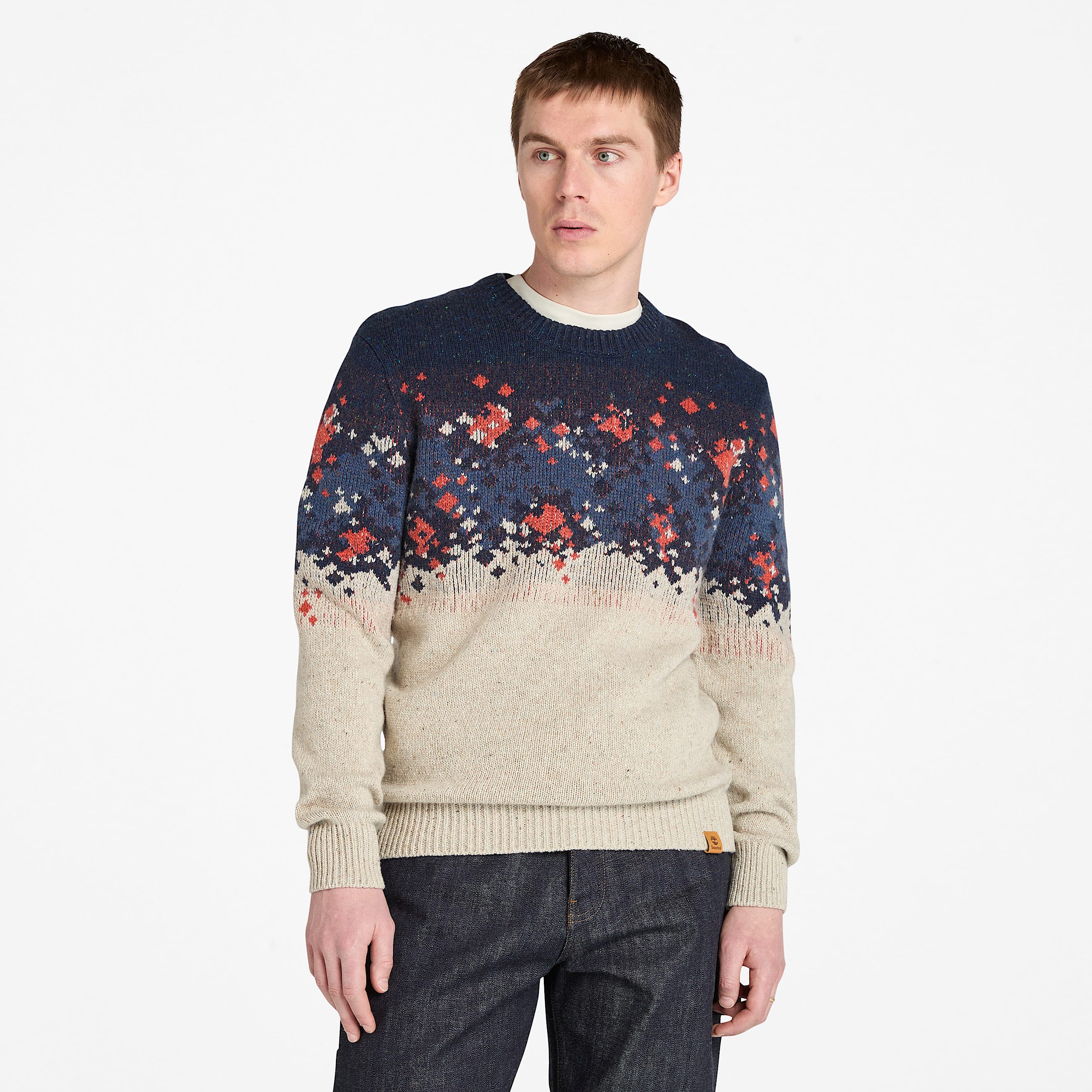 Fair Isle Jumper for Men in Beige TBL Beige HERO
