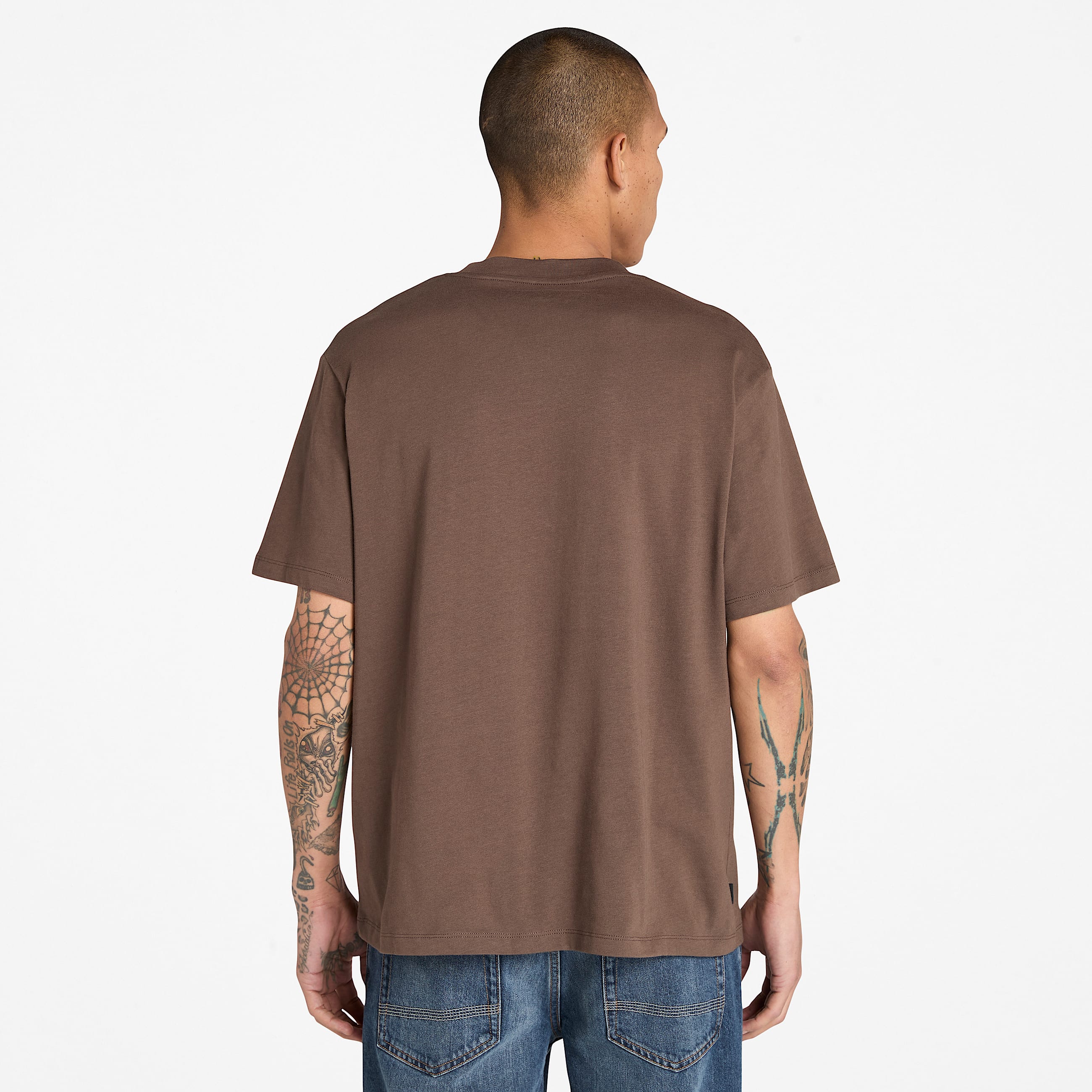 Tshirt  manches courtes et motif festif sur le devant pour homme en marron TBL marron ALT9