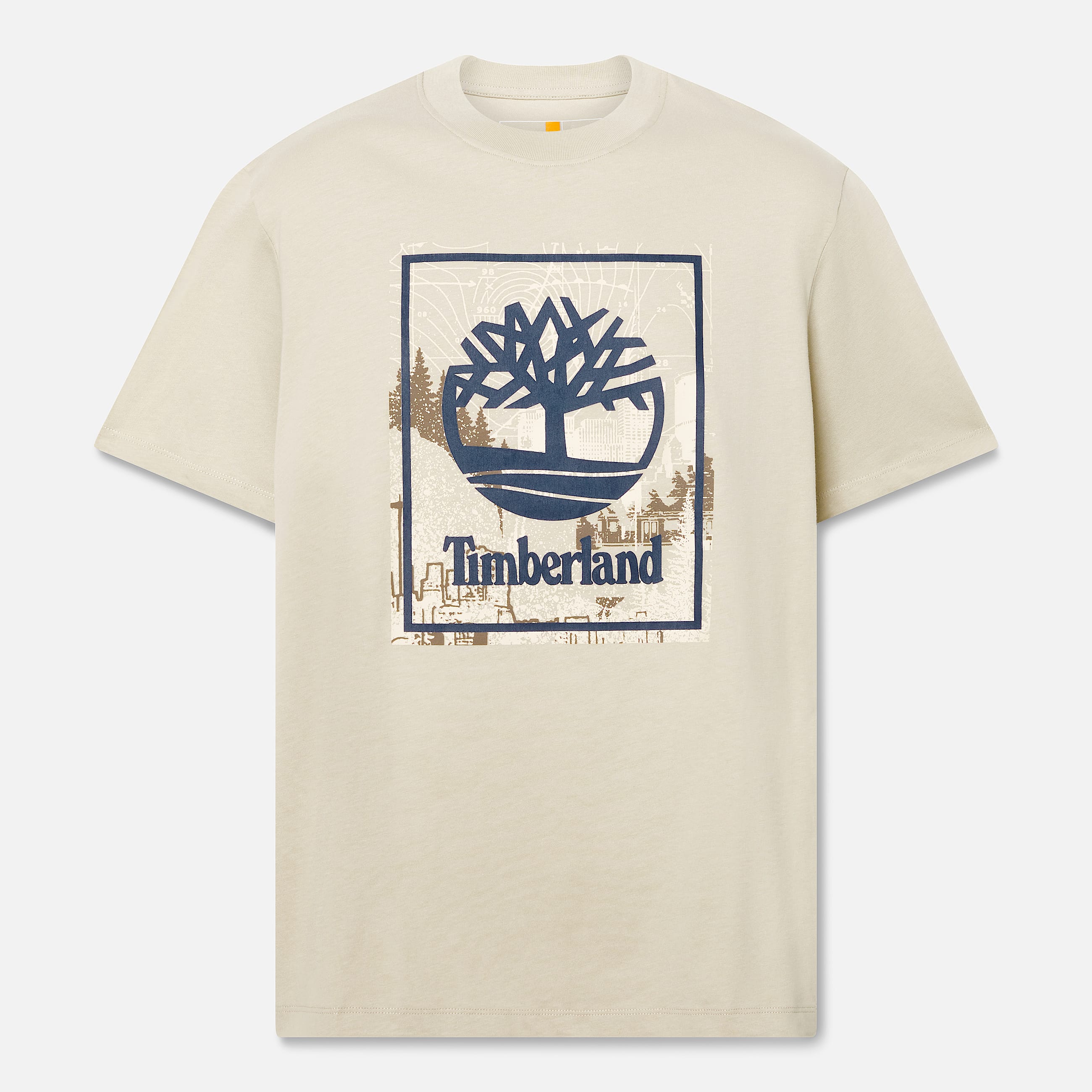 Tshirt  motif saisonnier en relief sur le devant pour homme en gris TBL gris ALT10