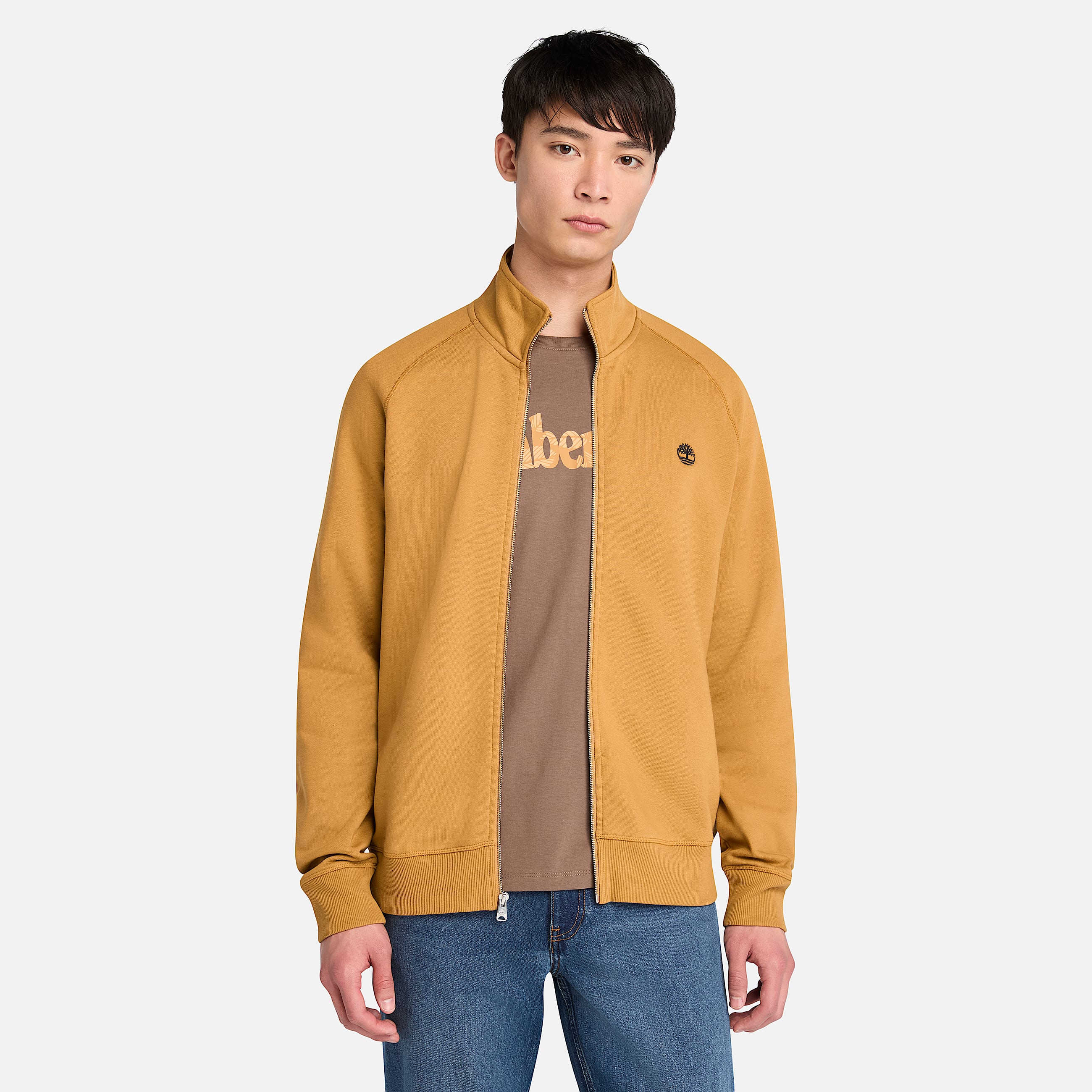 Exeter River Funnel Neck Sweatshirt for Men in Yellow TBL Yellow HERO