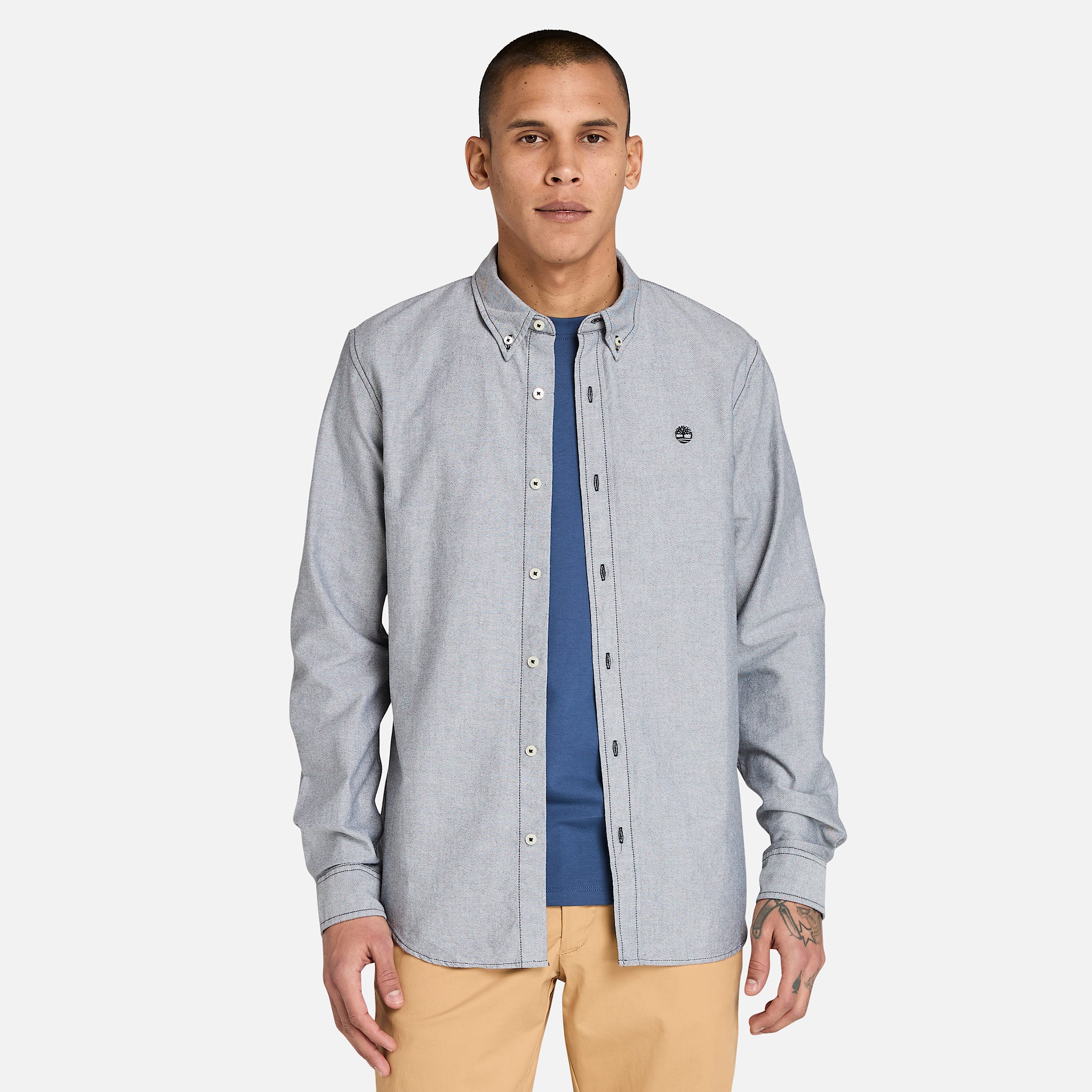 Chemise oxford pour homme en noir TBL noir HERO