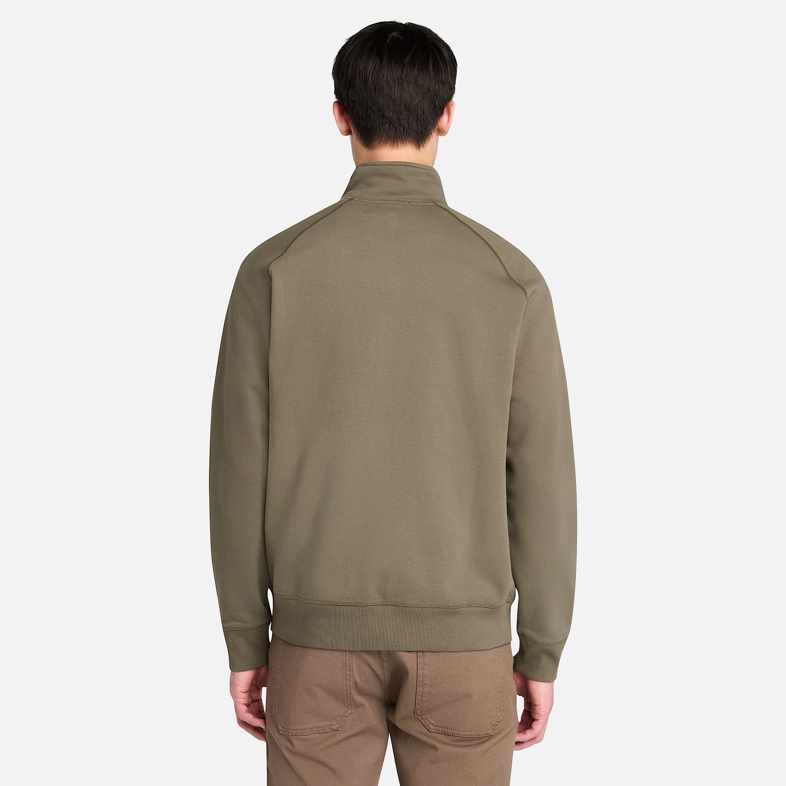 Exeter River Funnel Neck Sweatshirt for Men in Green TBL Green ALT9