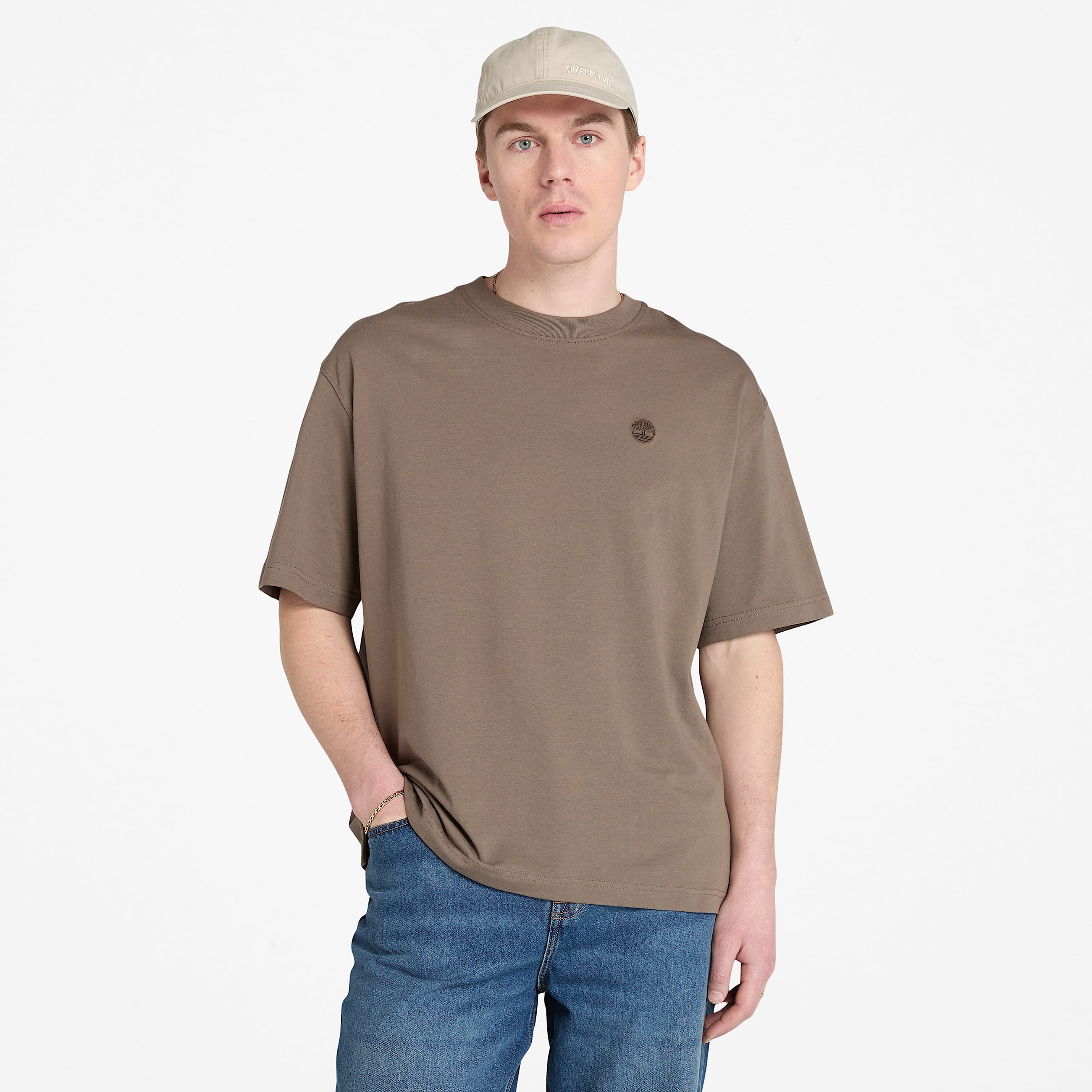 Dunstan River ShortSleeve TShirt for Men in Brown TBL Brown HERO