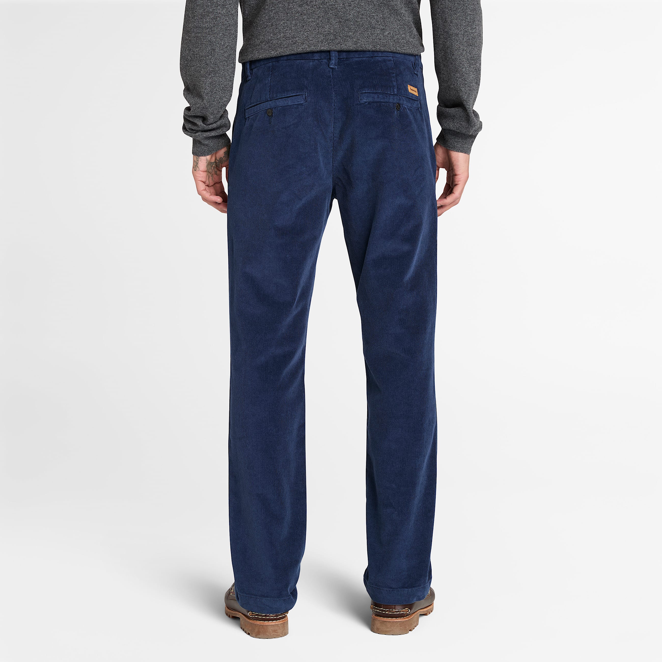 Calas em Bombazina Claremont para Homem em azulescuro TBL azul ALT9