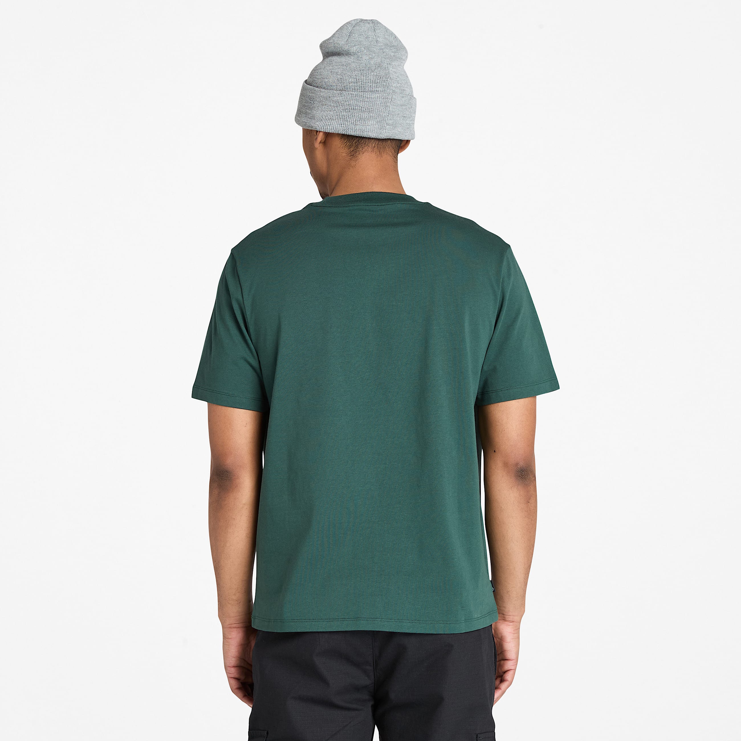 Hampton ShortSleeve TShirt for Men in Dark Green TBL Green ALT9