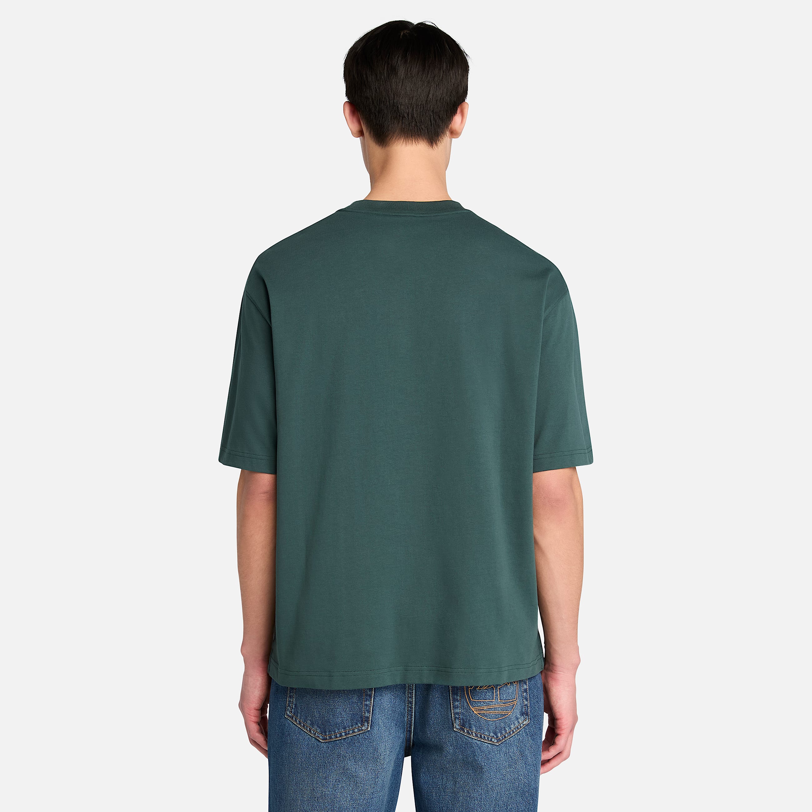 Tshirt  manches courtes Dunstan River pour homme en vert fonc TBL Verte ALT9