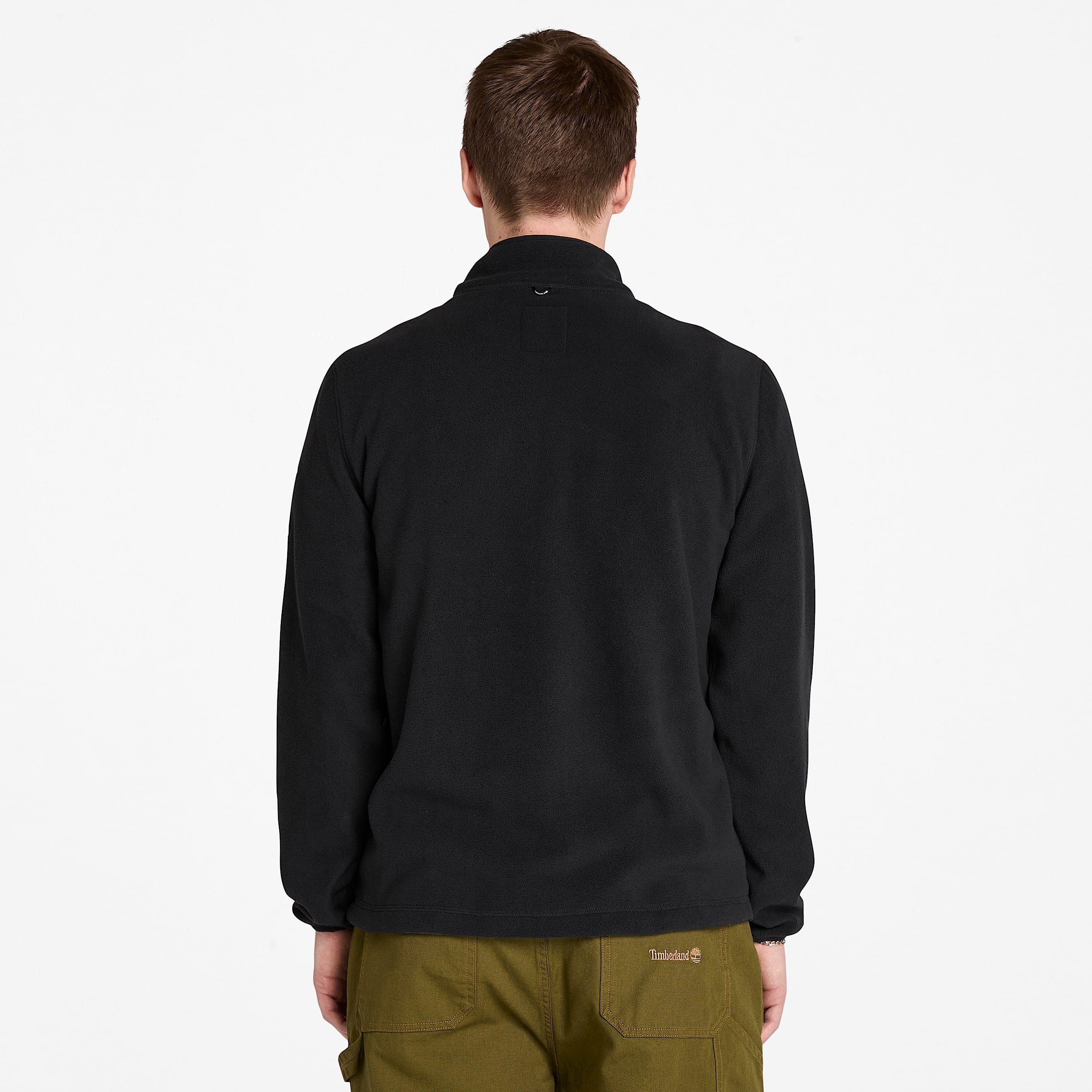 FullZip Polar Fleece for Men in Black TBL Black ALT9