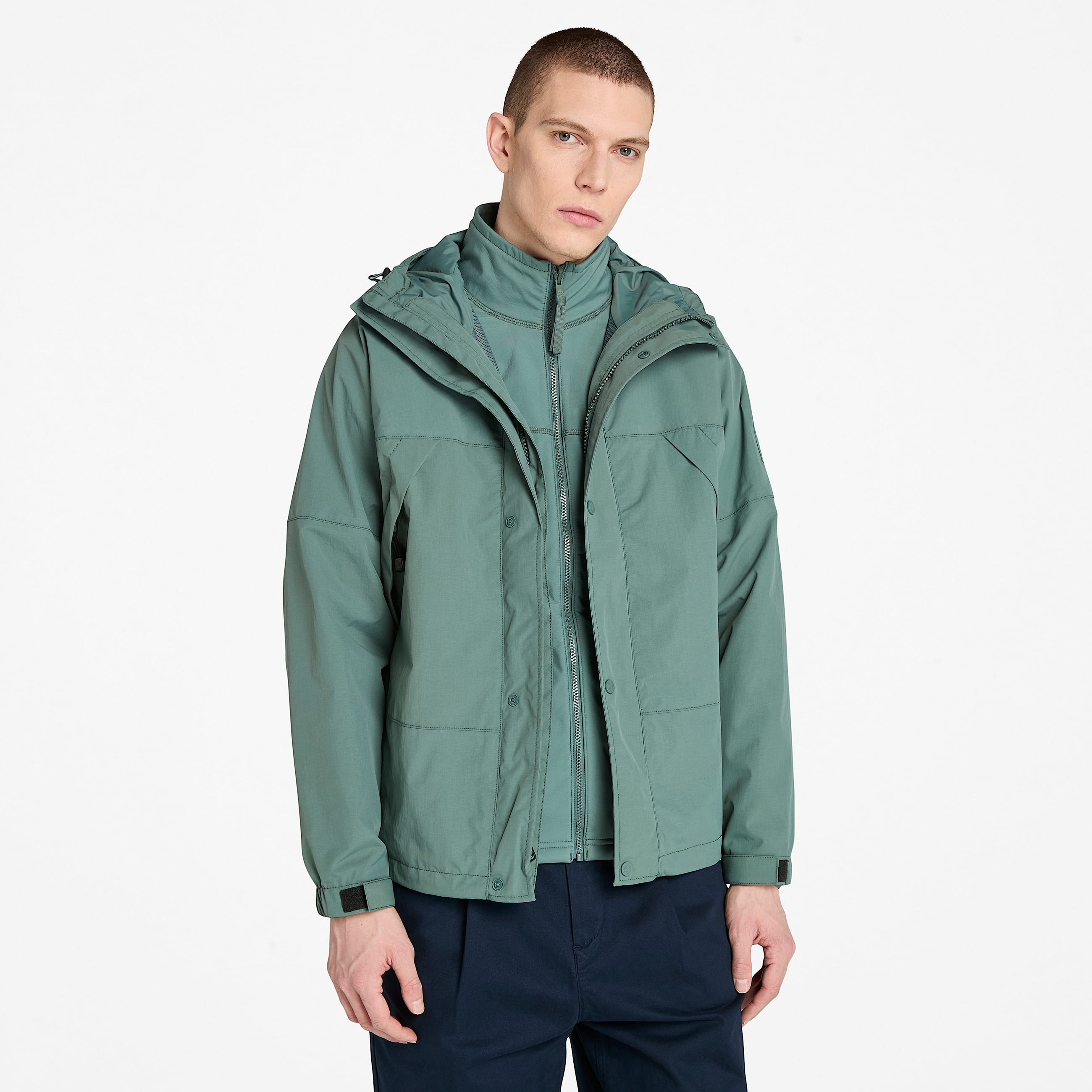 Winnick Waterproof 3in1 Jacket for Men in Green TBL Green HERO