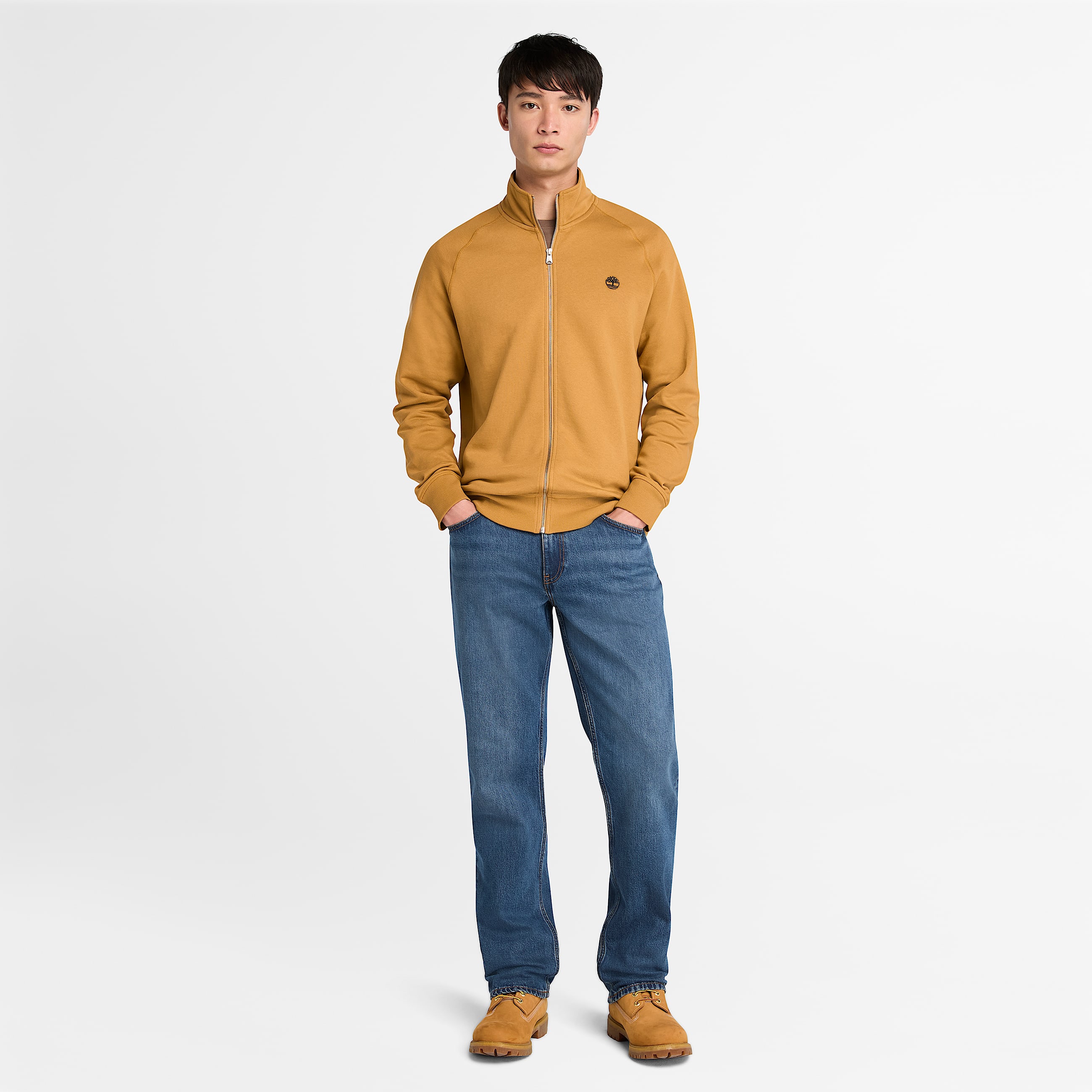 Sweat  col chemine Exeter River pour homme en jaune TBL jaune ALT1