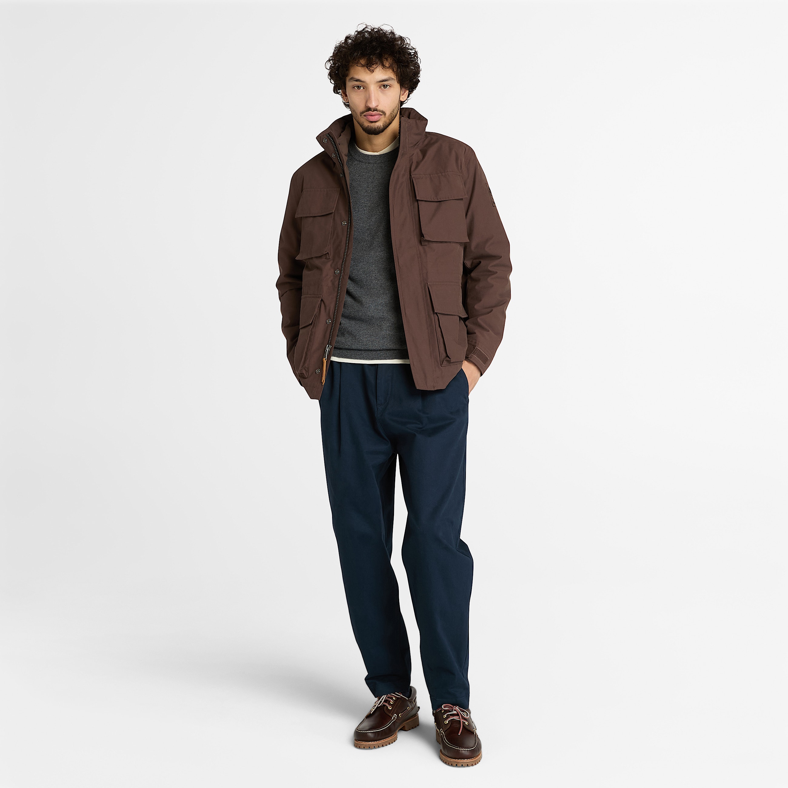 Abington Waterproof 3In1 Jacket for Men in Brown TBL Brown ALT1