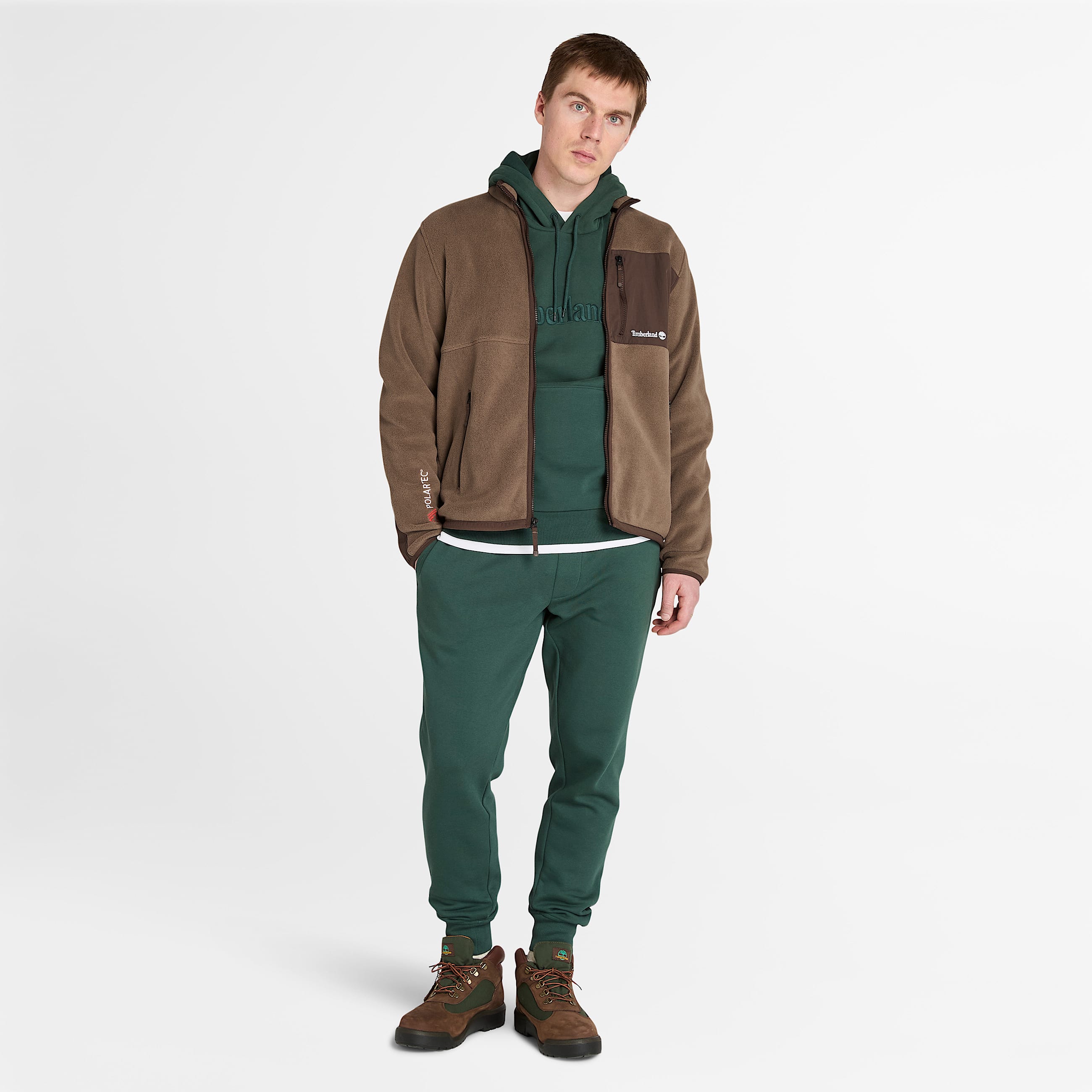 Sherburne Polartec Fleece Jacket for Men in Brown TBL Brown ALT1