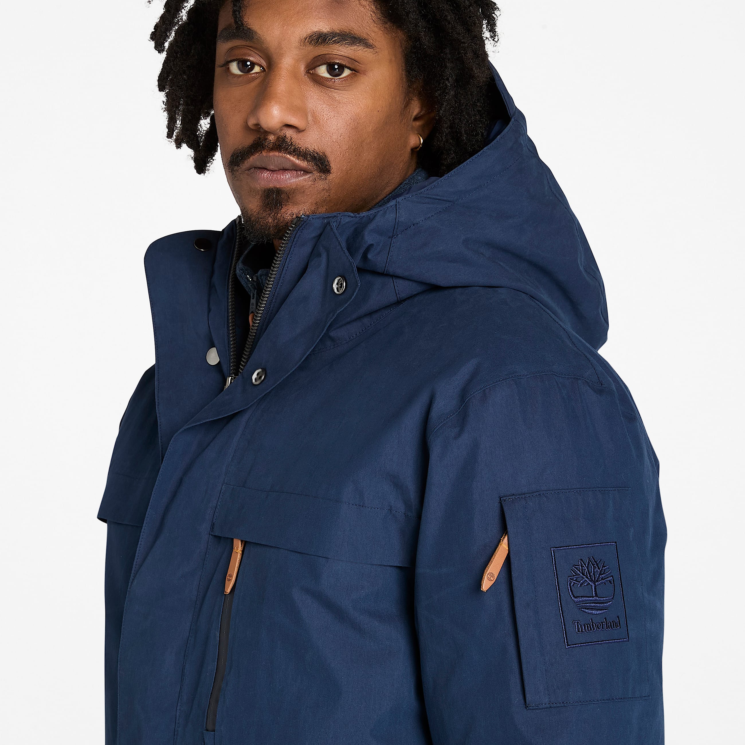 Parka en duvet Wilmington pour homme en bleu fonc TBL bleu ALT2