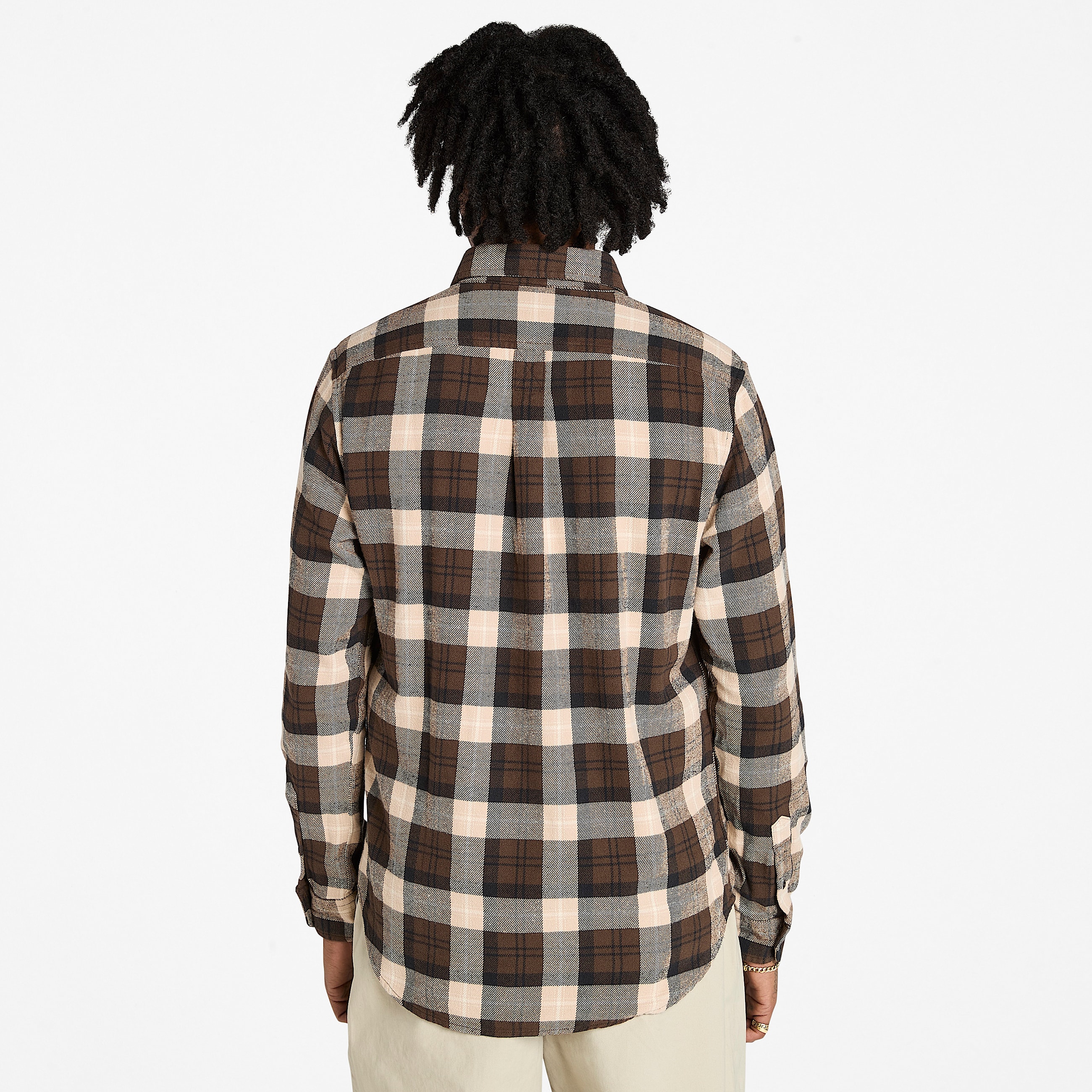 Kariertes Flanellhemd fr Herren in Braun TBL Braun ALT9