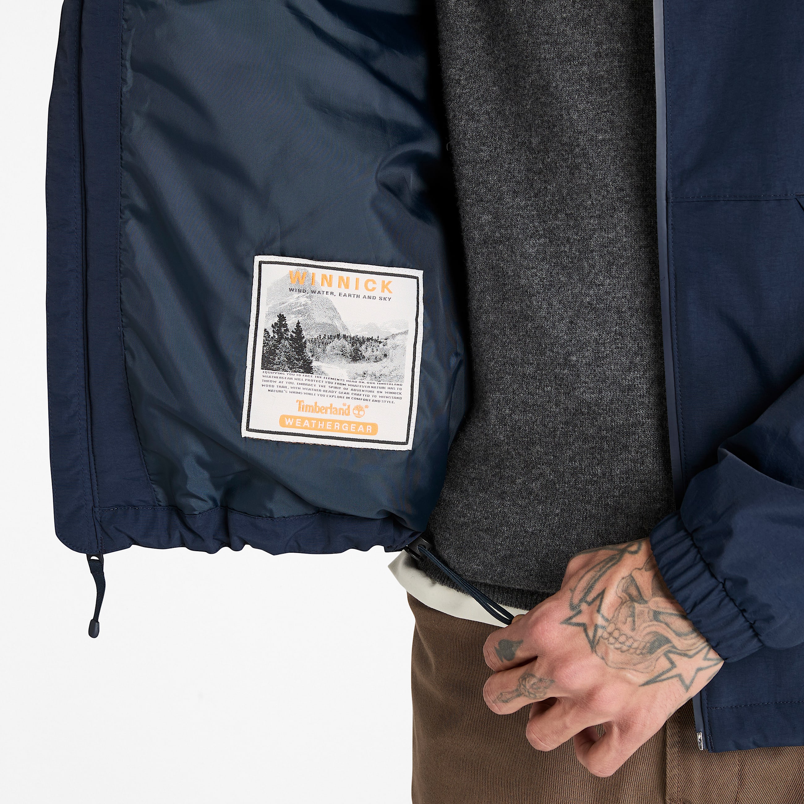 Veste impermable et isolante Winnick pour homme en bleu fonc TBL bleu ALT2