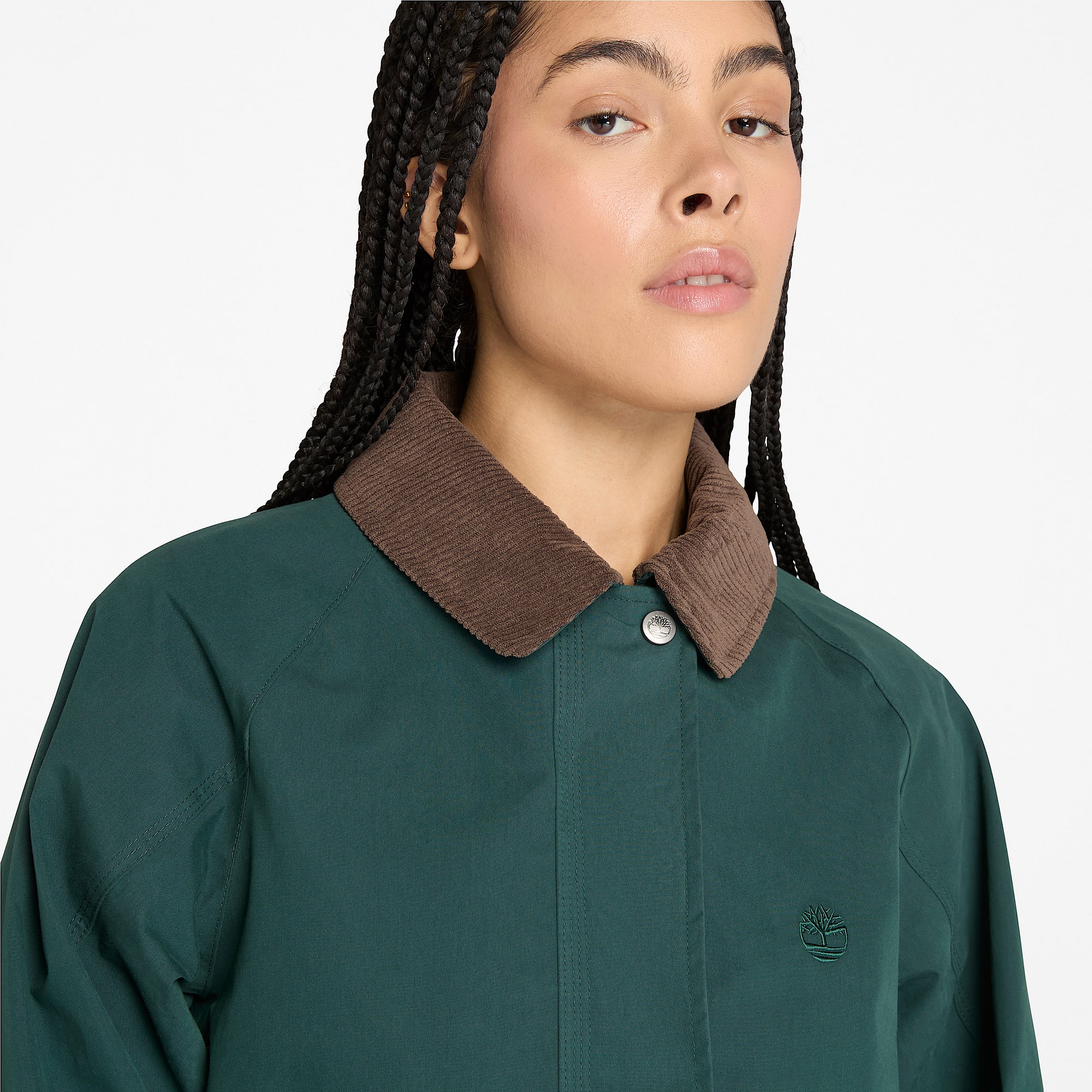 Wenham Waterproof Barn Coat for Women in Dark Green TBL Green ALT2