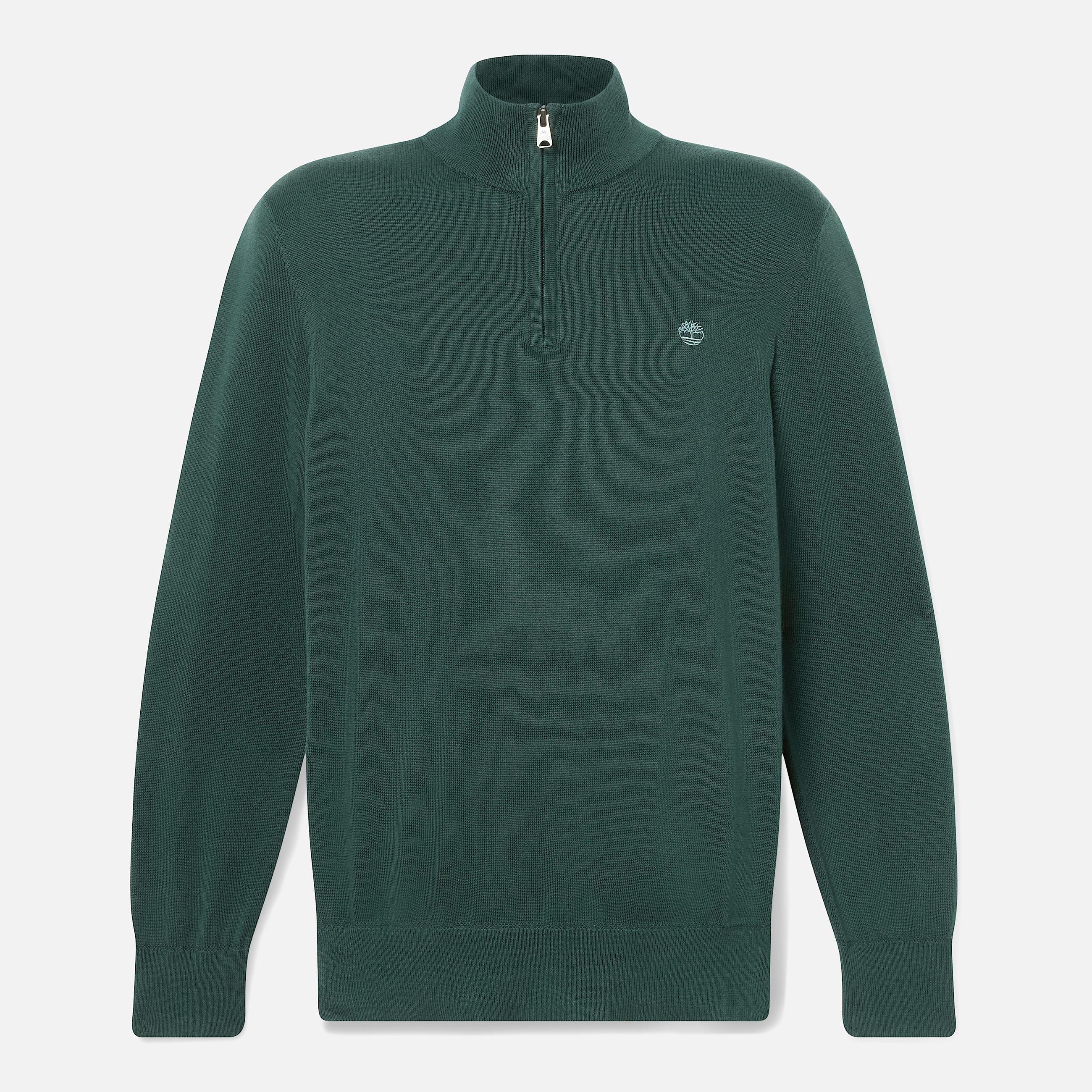 Pull  col zipp Williams River pour homme en vert fonc TBL Verte ALT10
